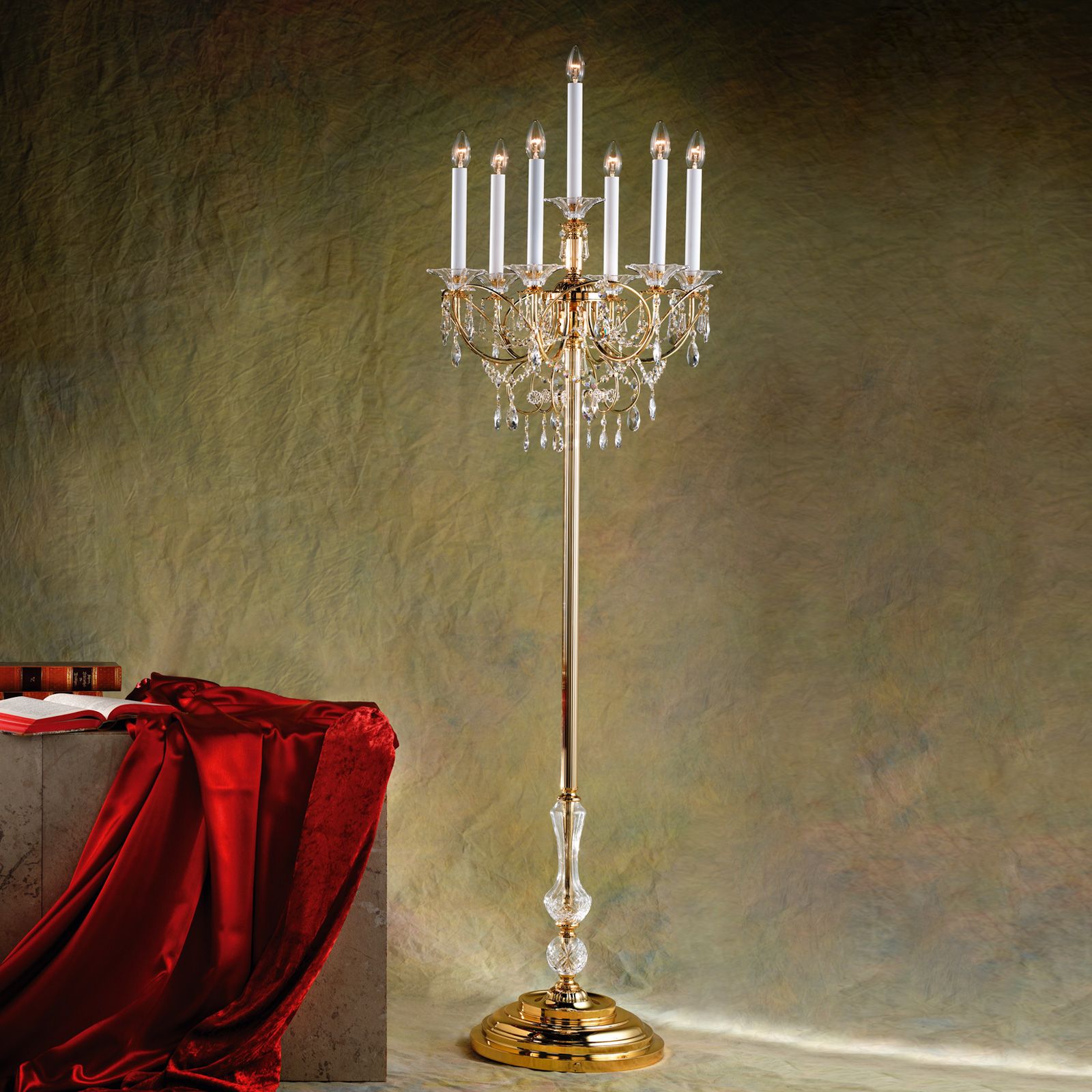 Floor lamp KATHARINA, gold