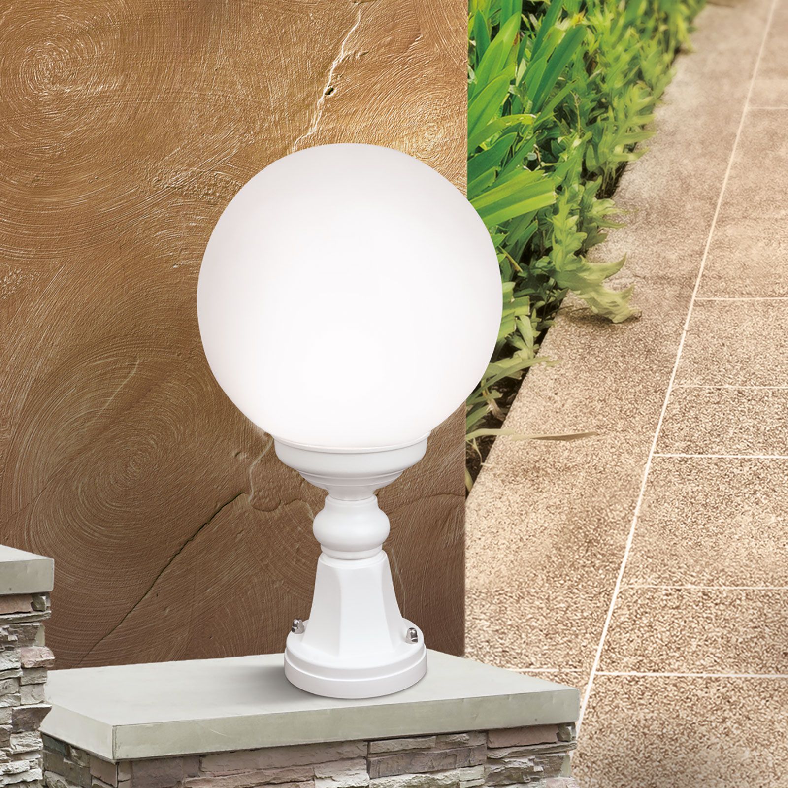 Venkovní svítidlo REIKA, bílé, V44cm