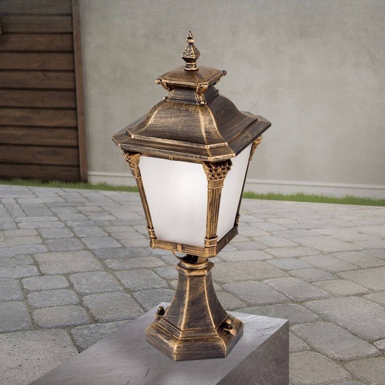 Außenleuchte AIKO, Patina, H57cm