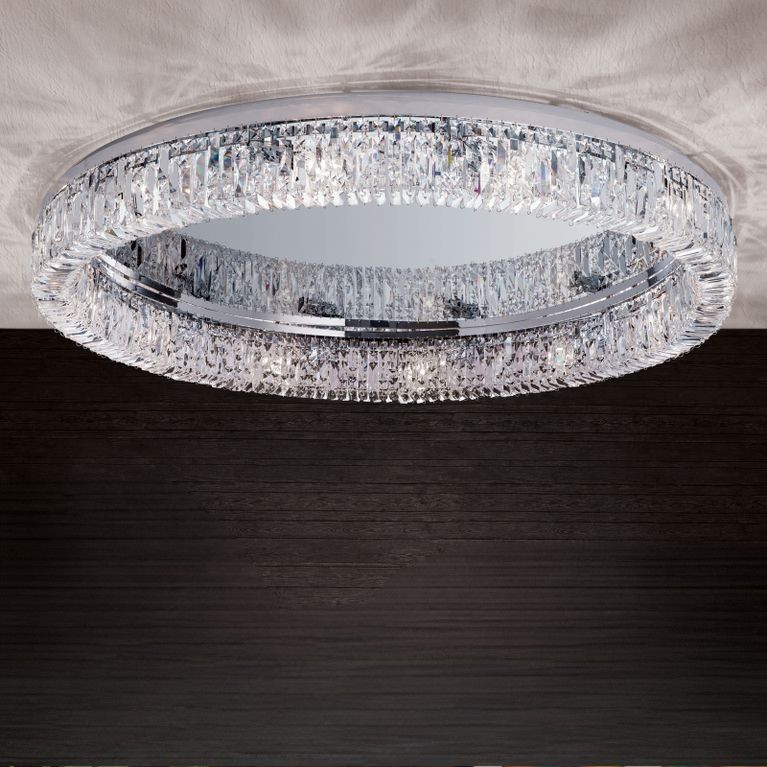 Luster RING, 12-flammig, Chrom