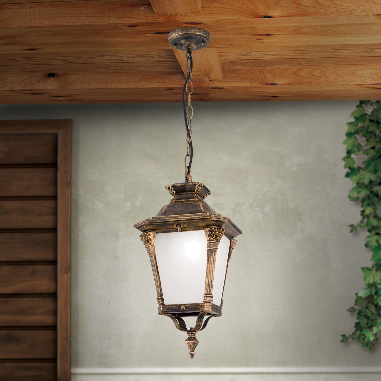 Außenhängeleuchte AIKO, Patina