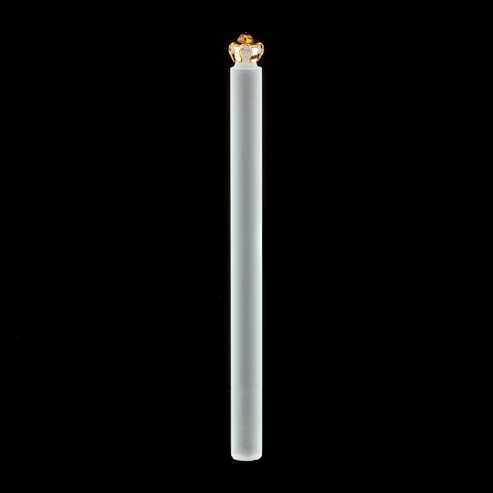 Kronleuchterbehang Glasstab, 1 Ende, 80mm, Matt