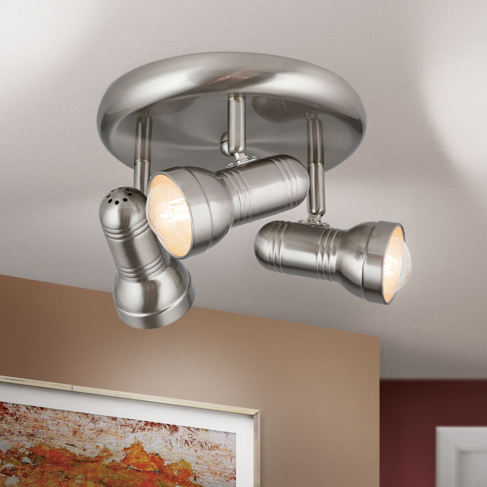 Strahler WILHELM, 3-flammig, Satin rund  