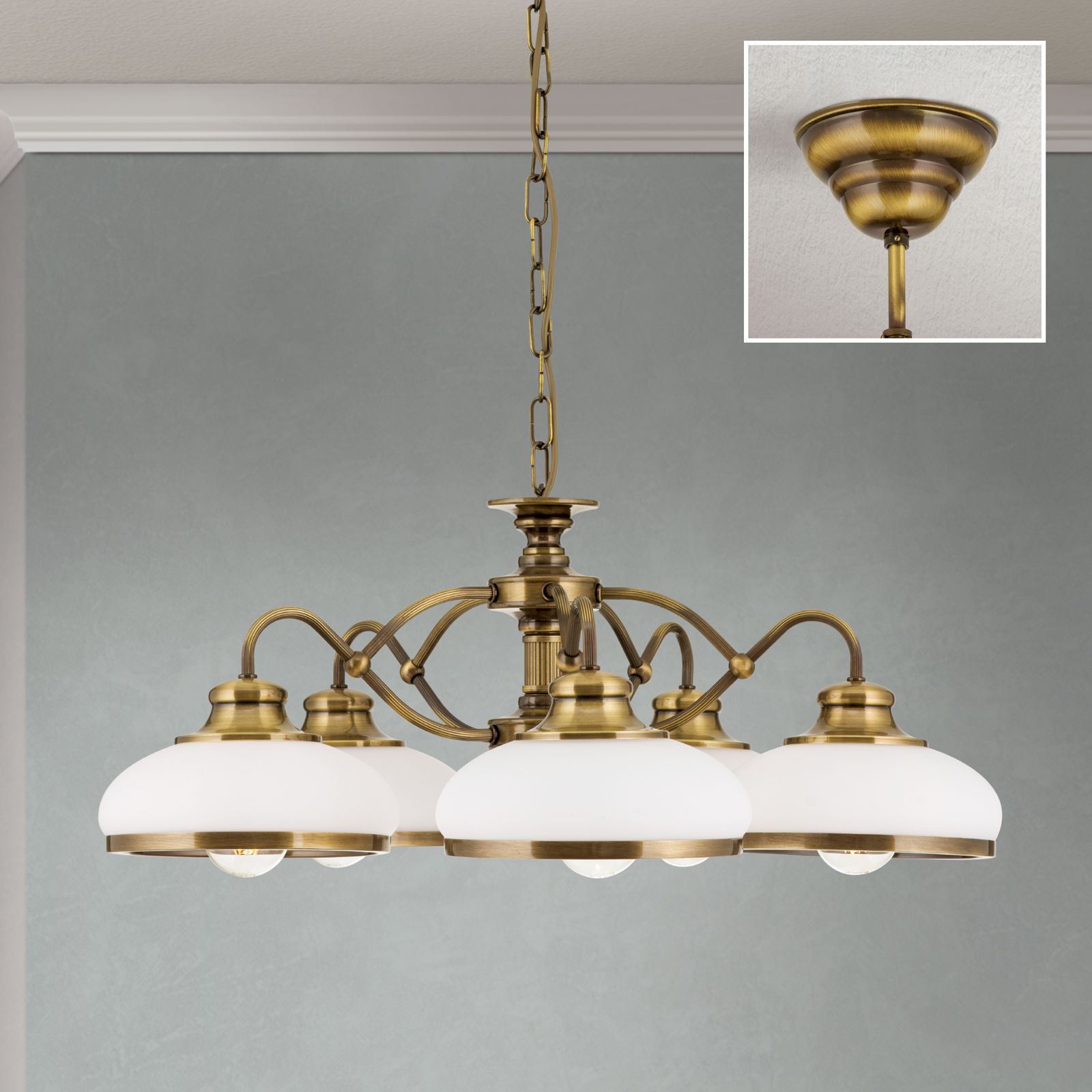 35 cm cone-shaped chandelier in 2024 vintage style