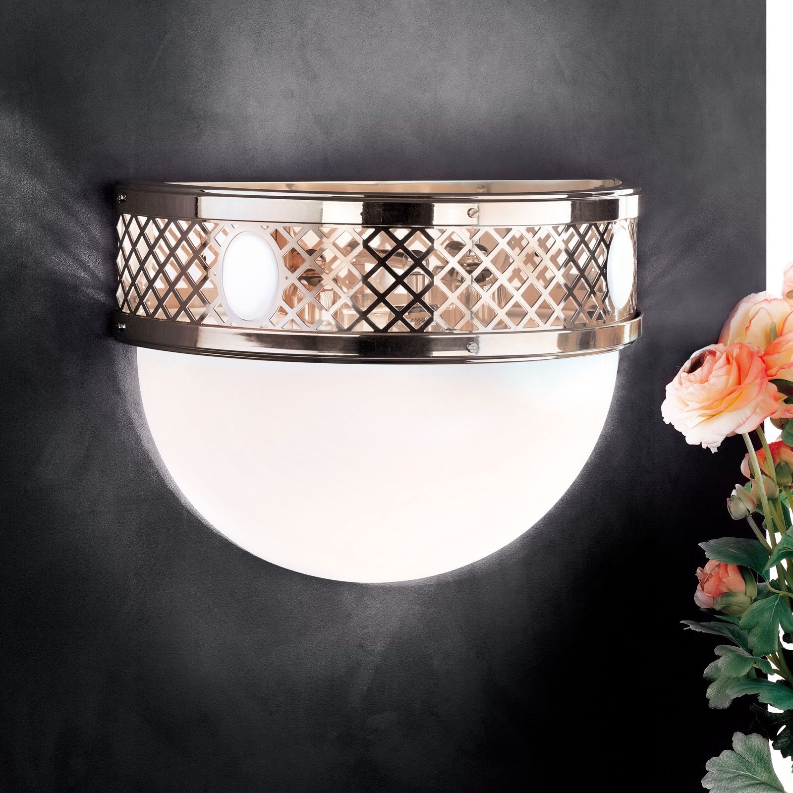 Wandleuchte ALT WIEN, 3-flammig, Patina