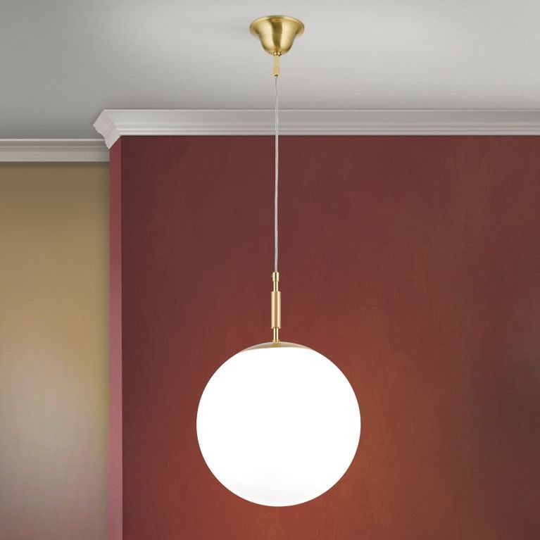 Pendelleuchte ARTDESIGN,  Messing matt, 30cm