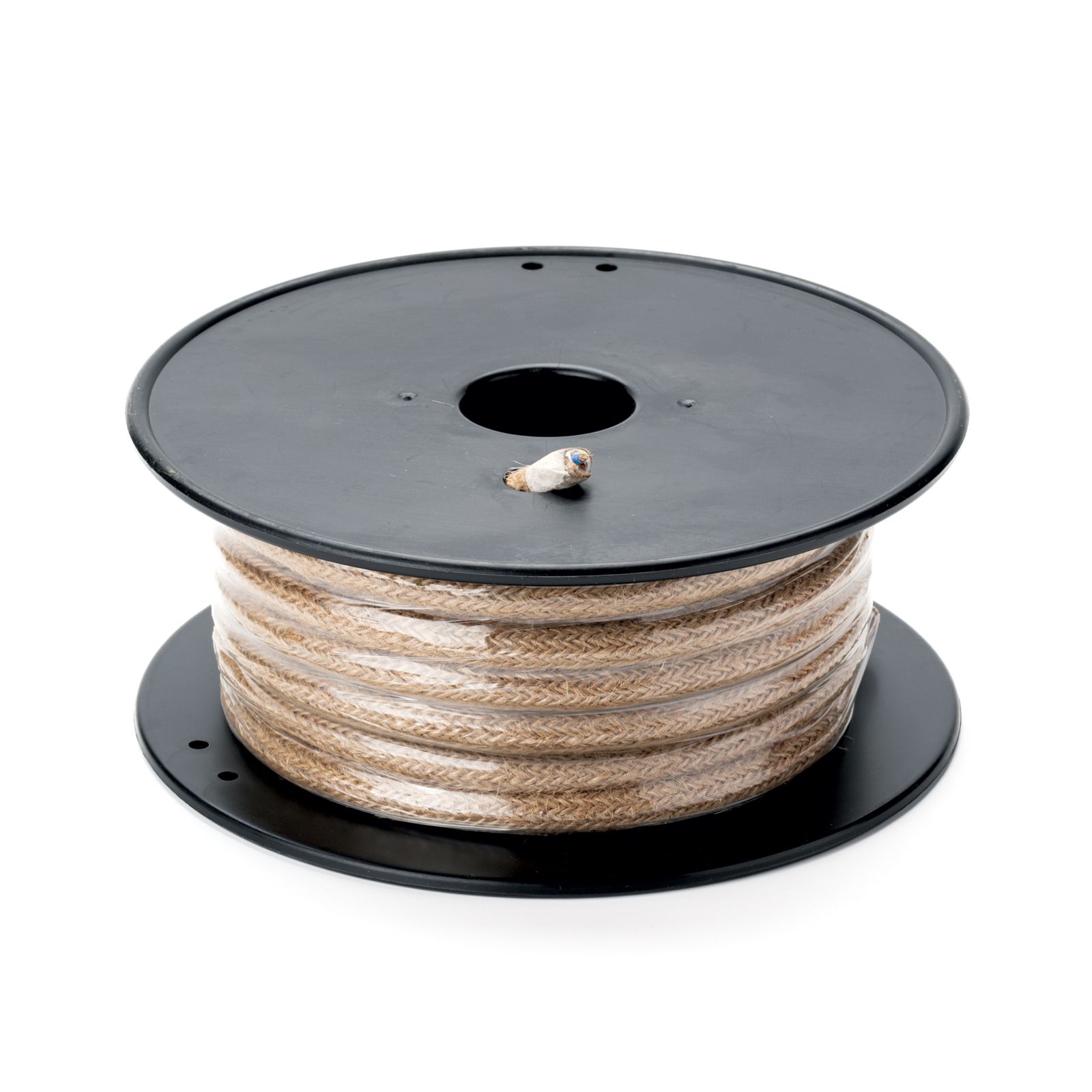 Cable reel, jute, 3x0.75mm², 10 m, brown