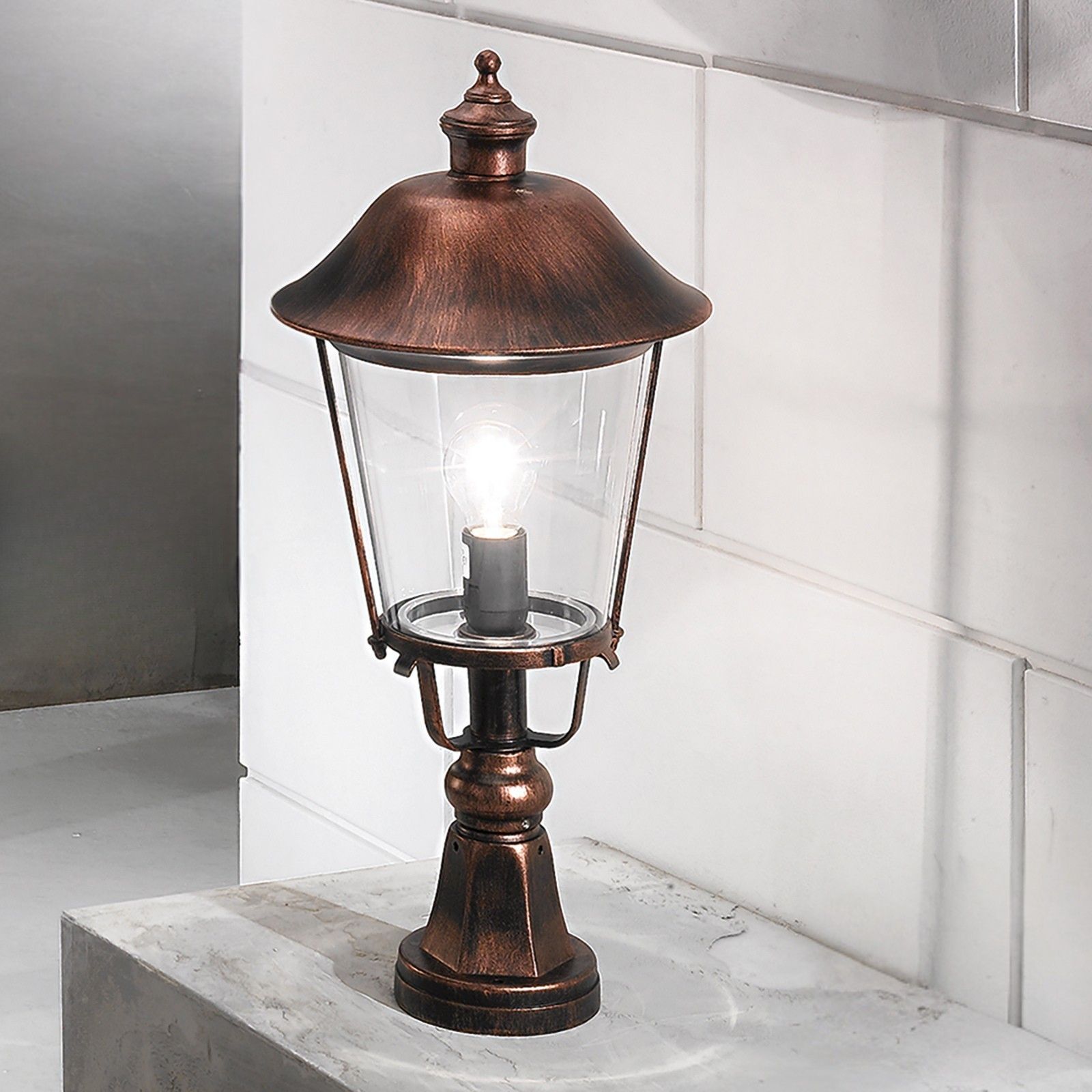 Venkovní světlo KENZO, černá měď, V58cm