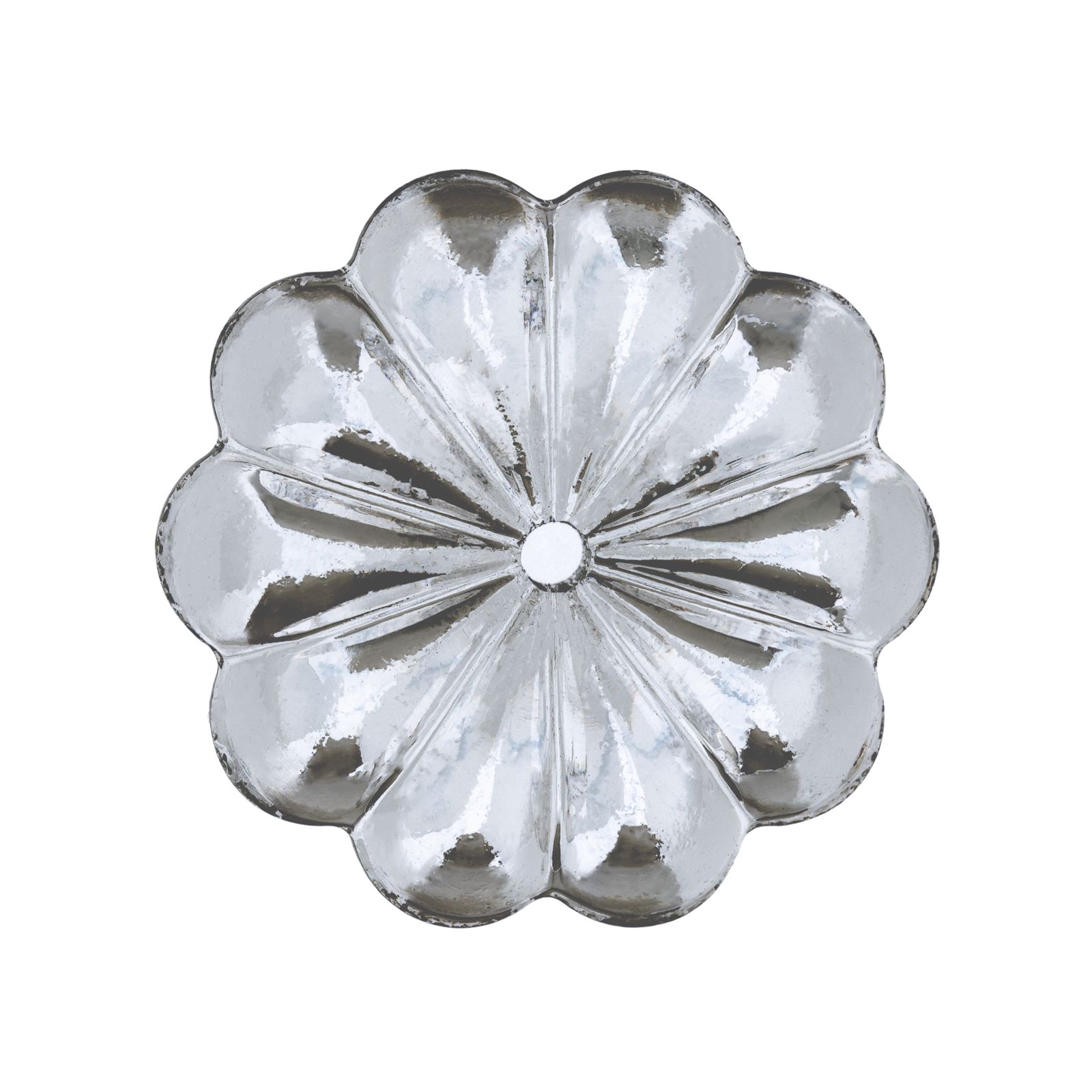 Glasrosette, 30mm, klar