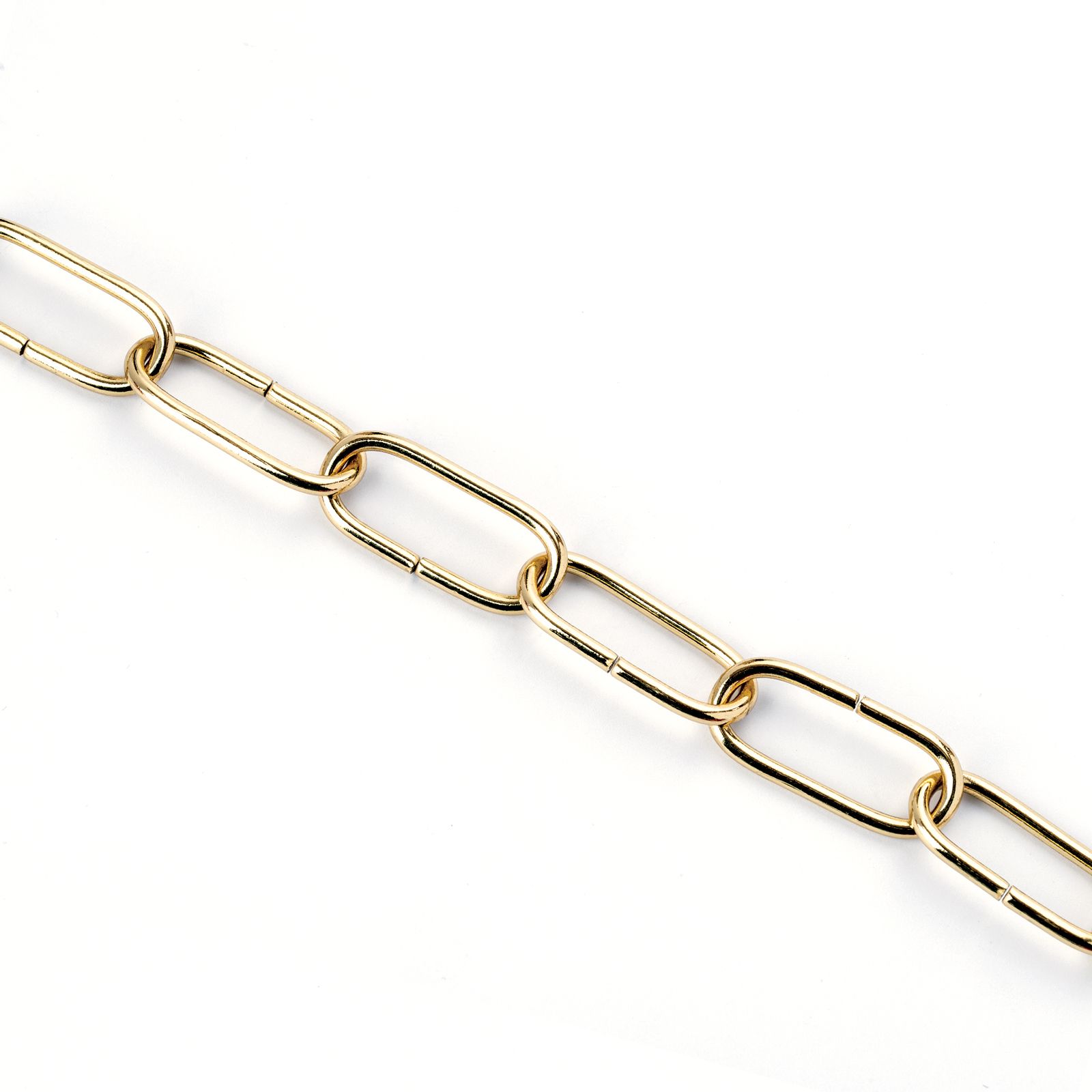 Lampenkette, 40x17x2,7 mm, 1 m, Messing