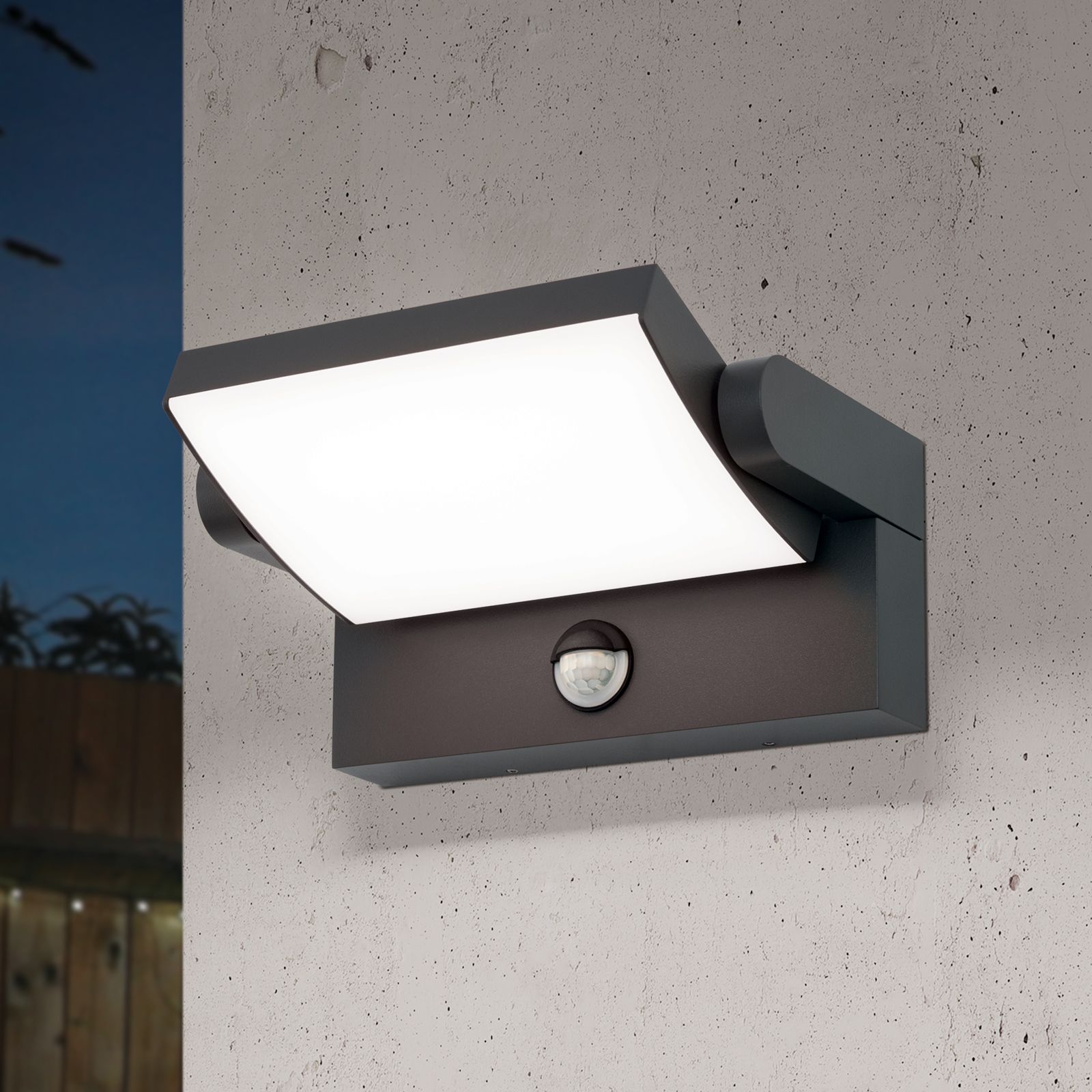 LED Außenleuchte GINGER, Anthrazit/Sensor