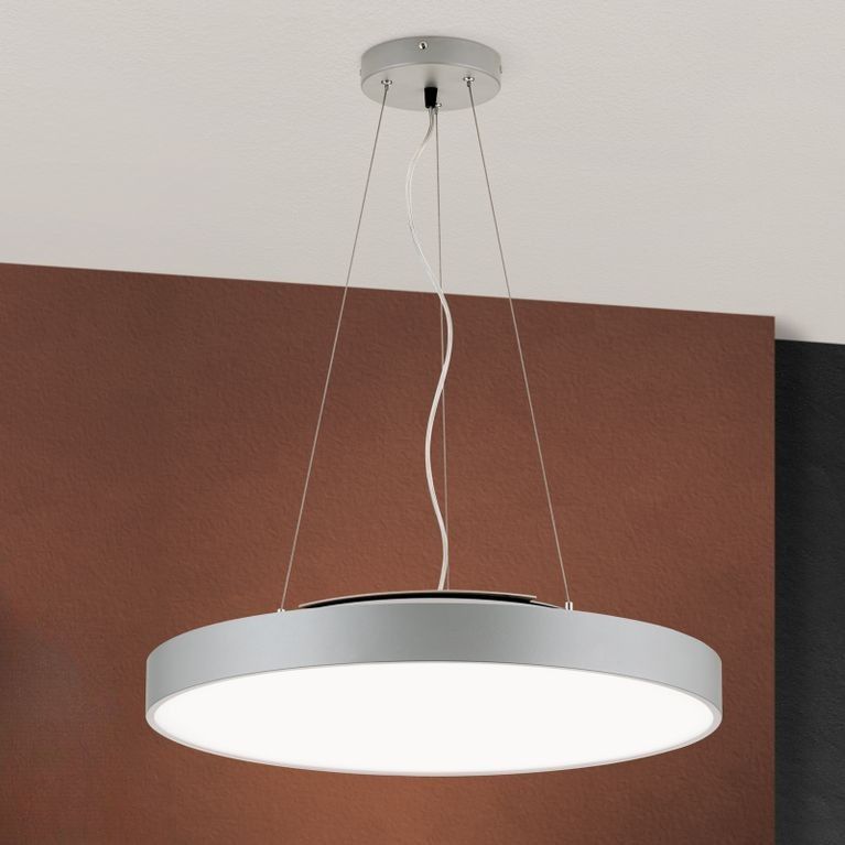 LED up- downlight SPACE, titanium/silver matt, 60 cm