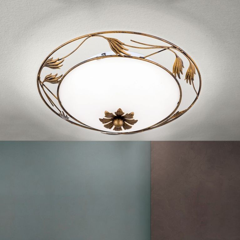 Deckenleuchte FLEUR, Antik, 40cm