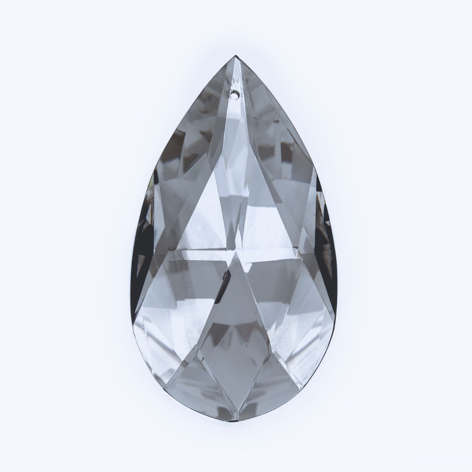 Chandelier crystal almond, 38x22mm, transparent