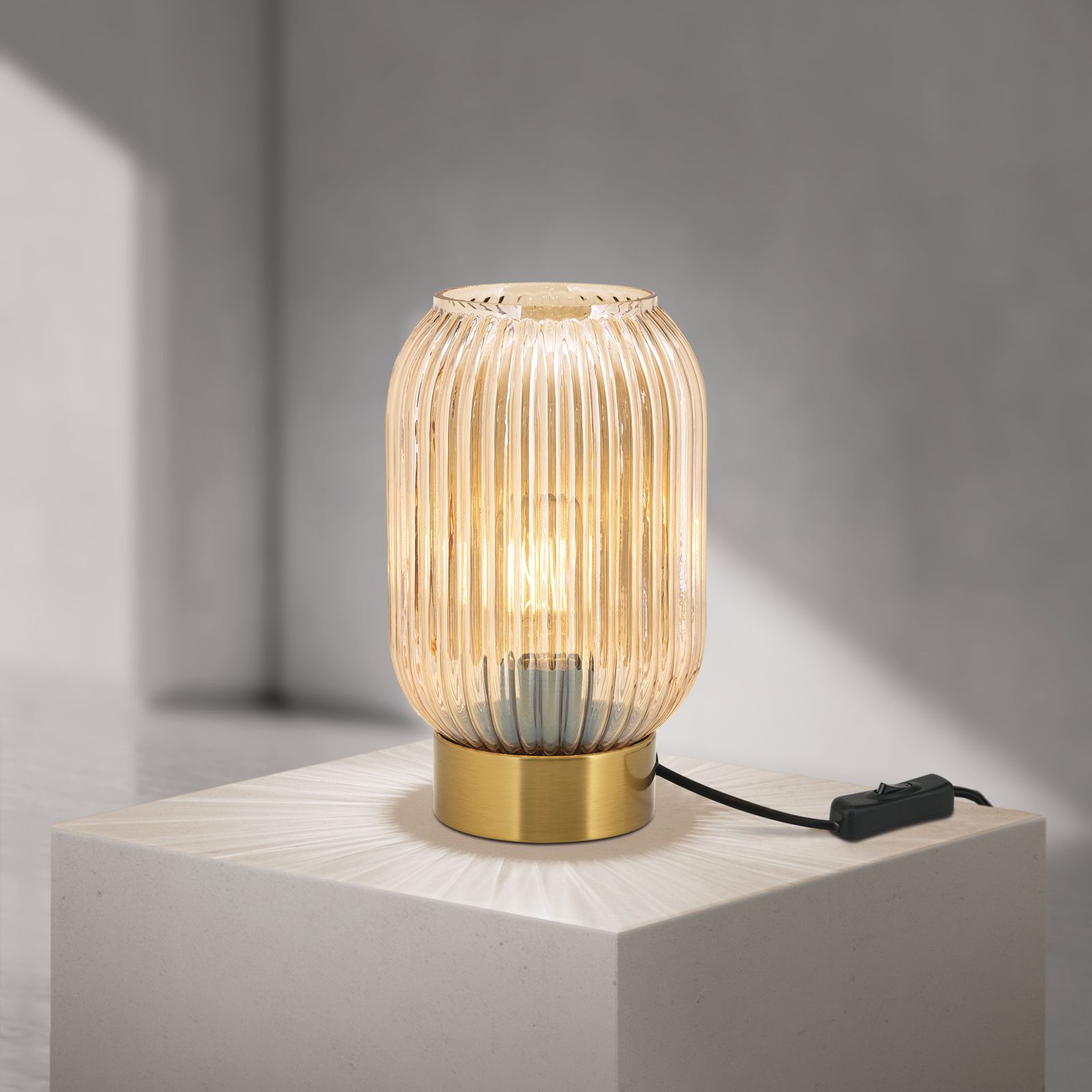 Table lamp CARNEVAL, height 24 cm, amber