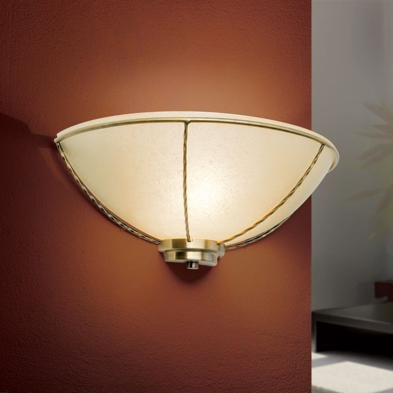 Wall light MAURO, patina, 1-flame