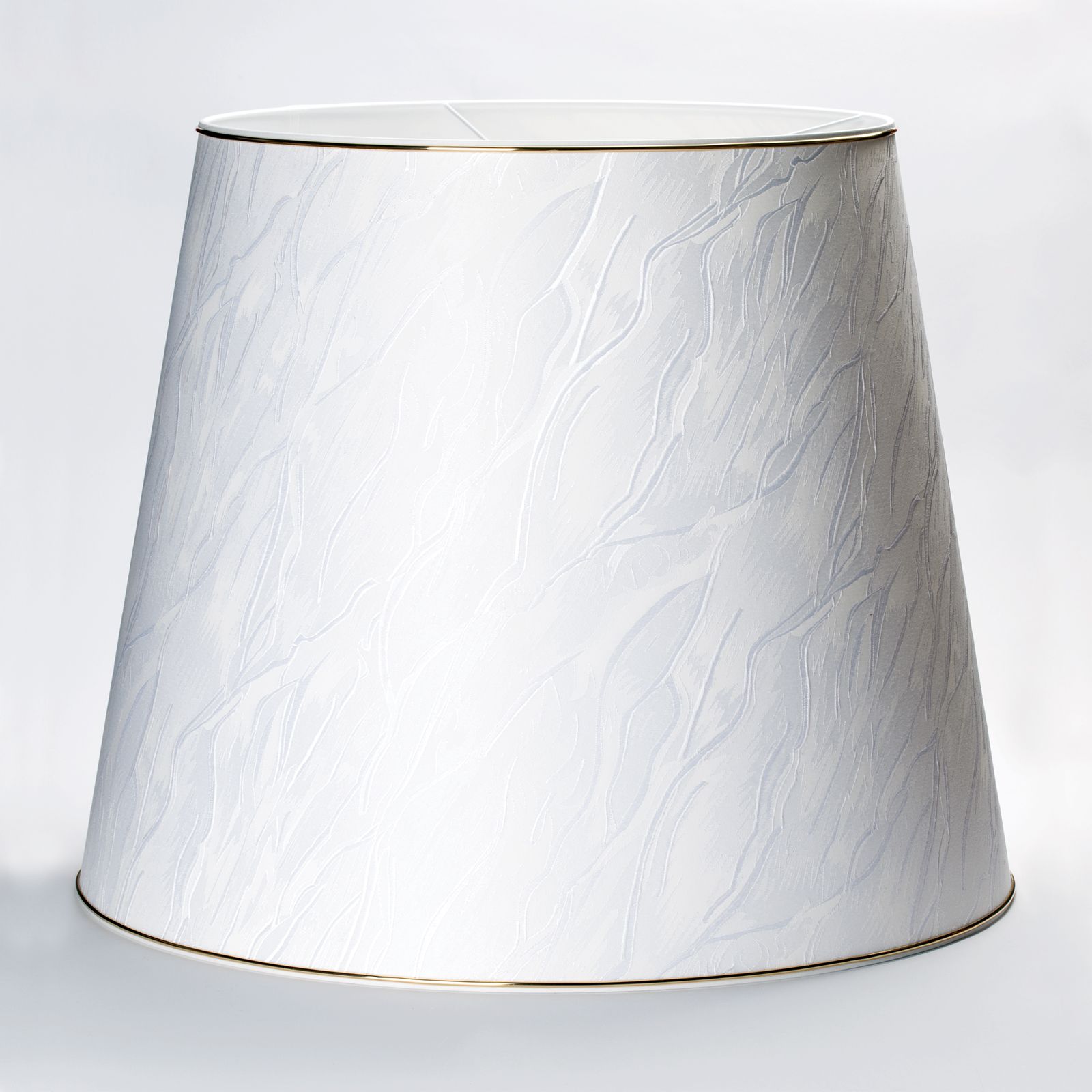 Lampenschirm 12-4406, Ø 550 mm, Creme Dekor mit Goldkante