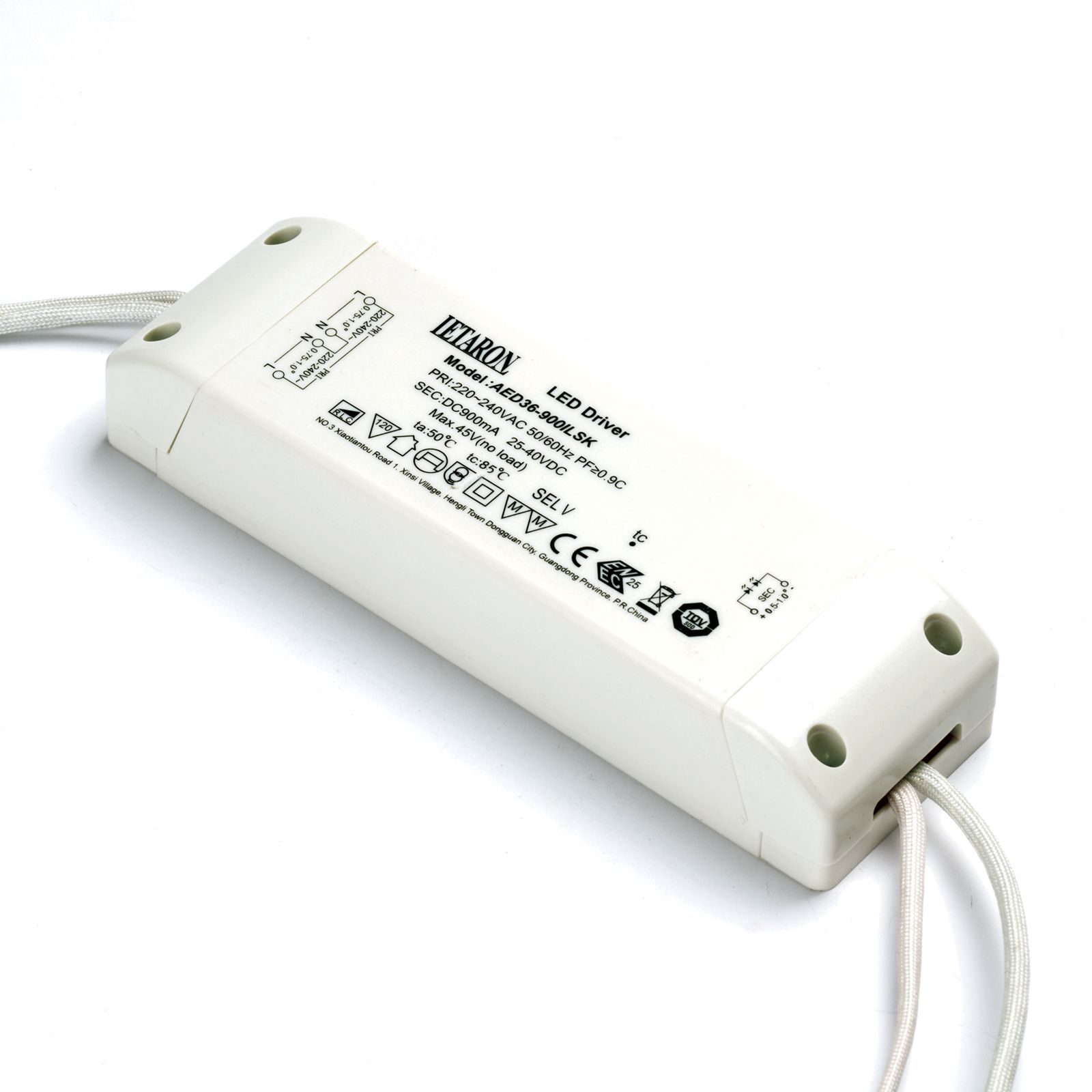 Driver 36c LETARON AED36-900ILSK 900mA, nicht dimmbar