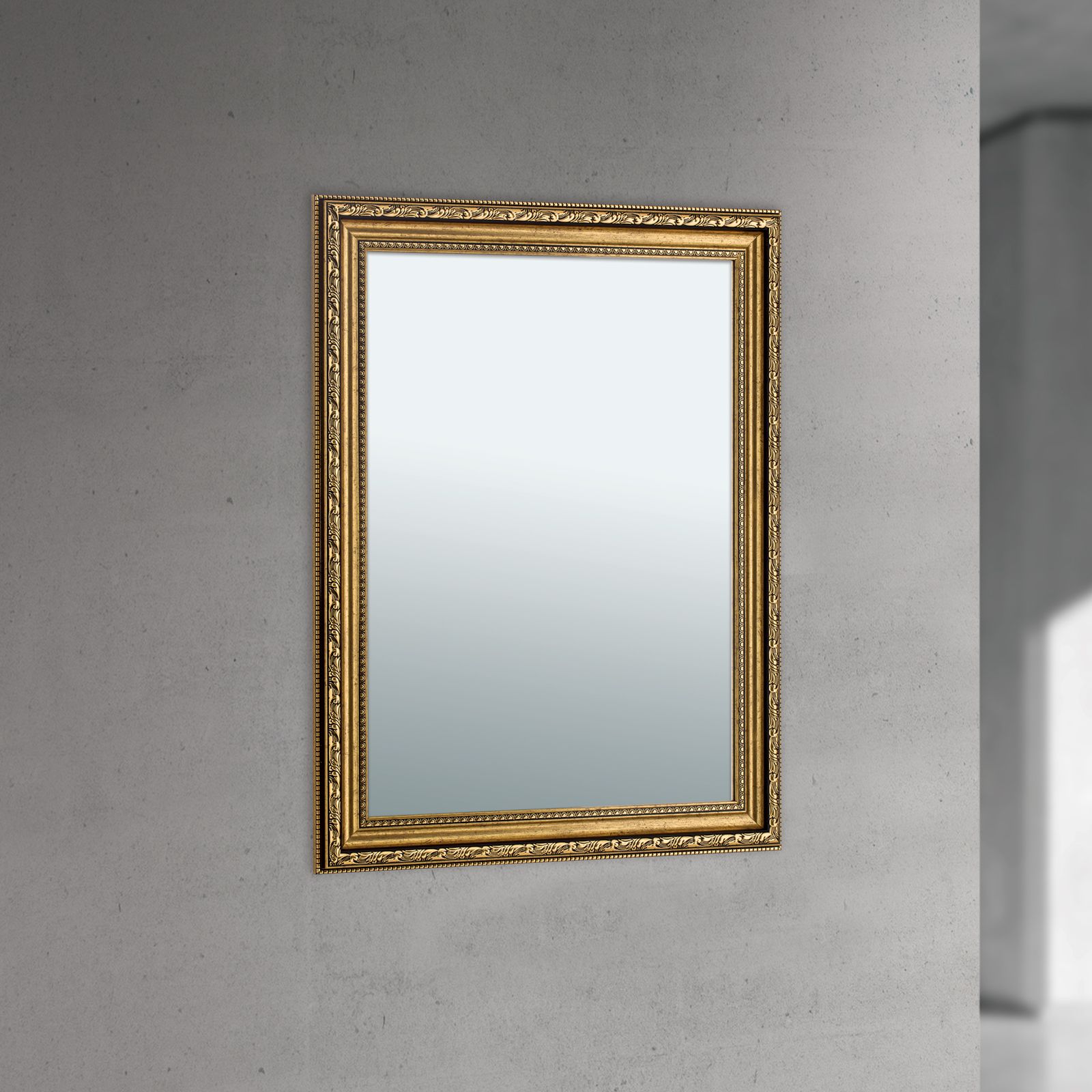 Zrcadlo ELISA, 84x64cm, starozlatá barva