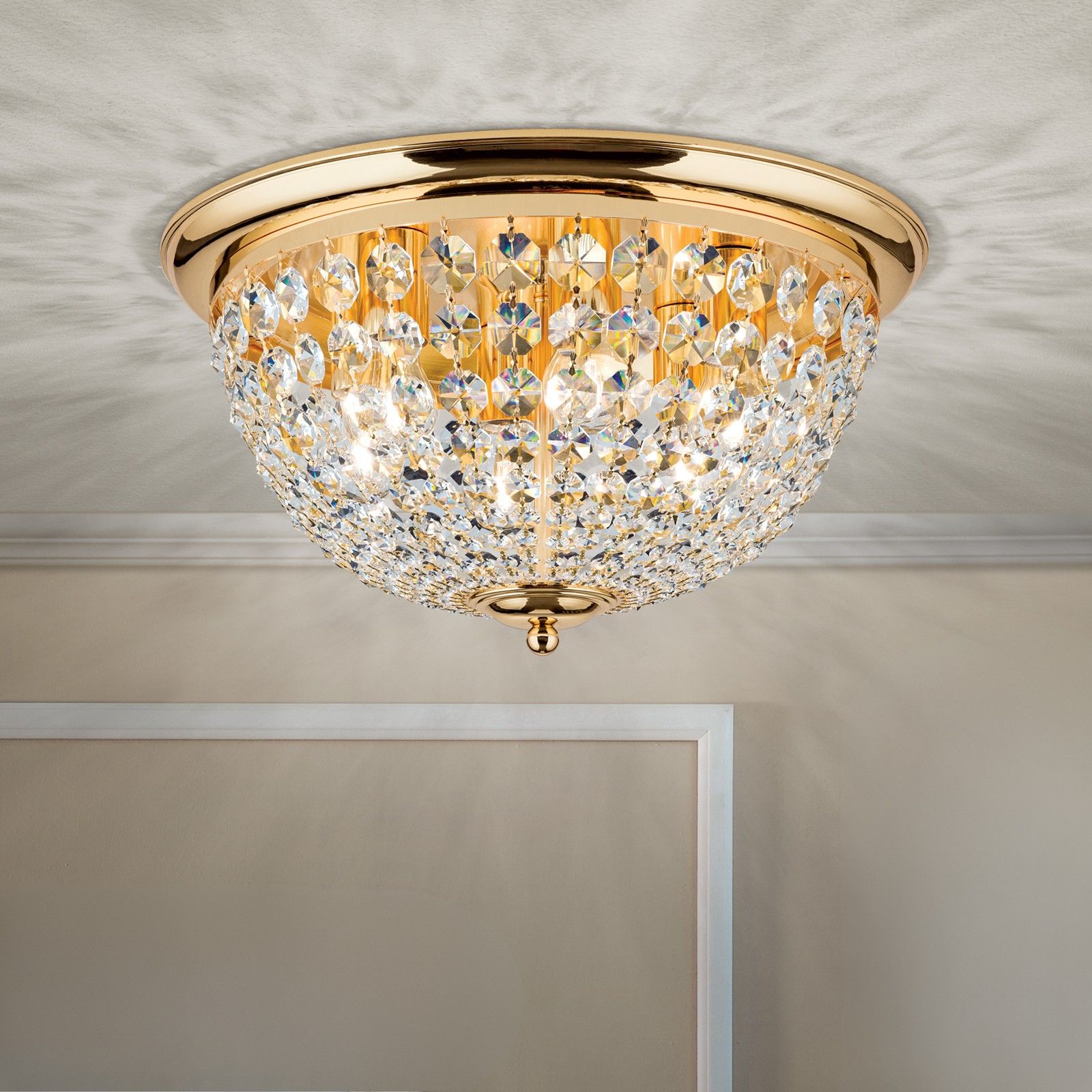 Deckenleuchte PLAFOND, Ø 47cm, gold