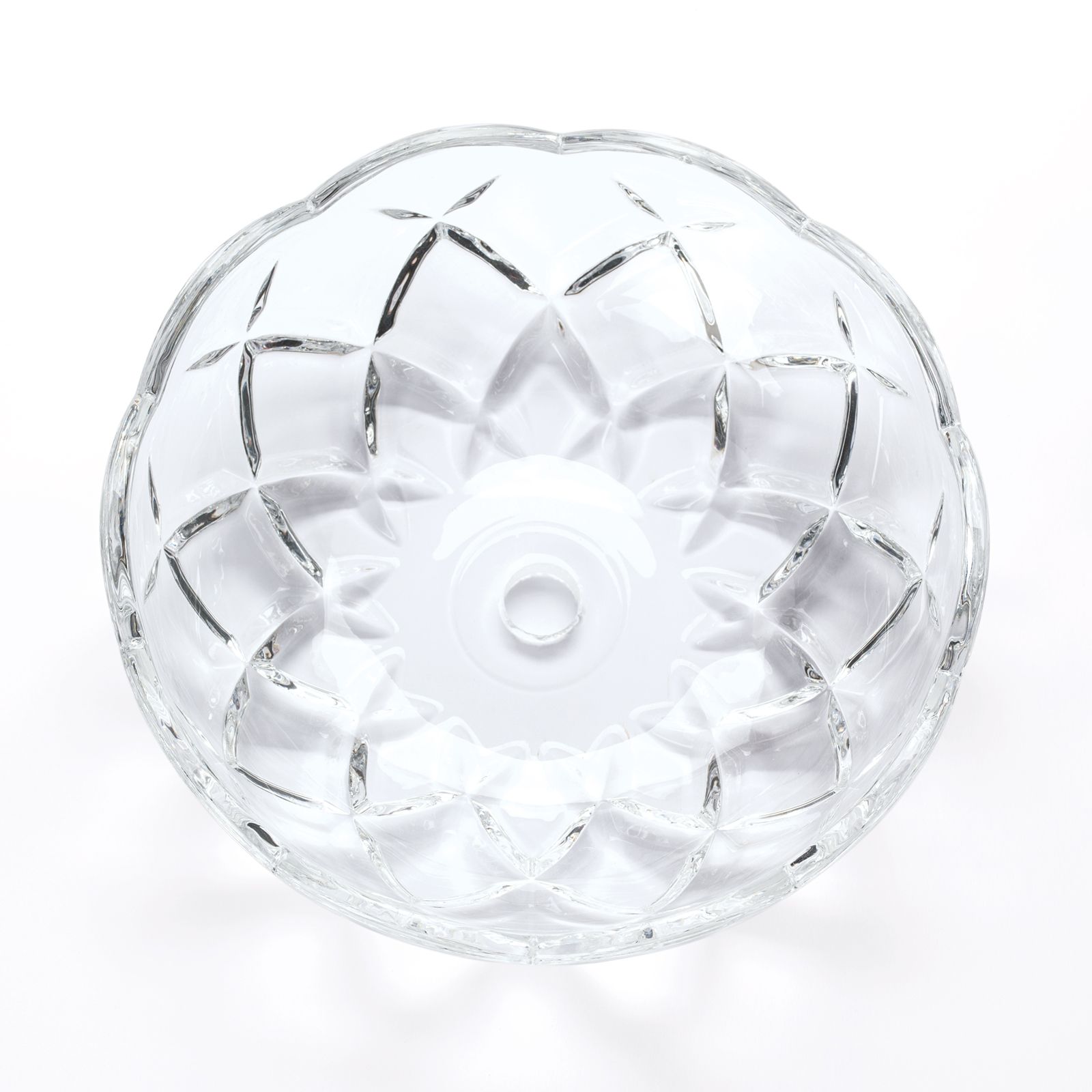 Glastasse mit Loch in der Mitte, Ø150mm, Loch 13mm