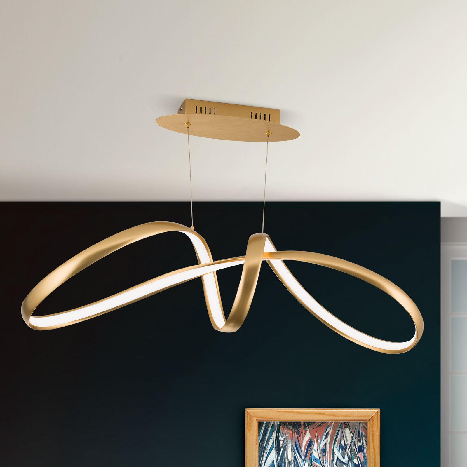 LED Hängeleuchte CIRCUS, Messing-matt