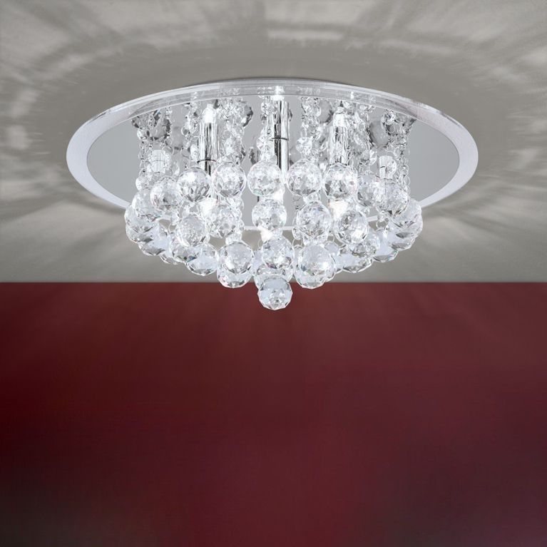 Deckenluster GLORIA, Chrom, 38cm