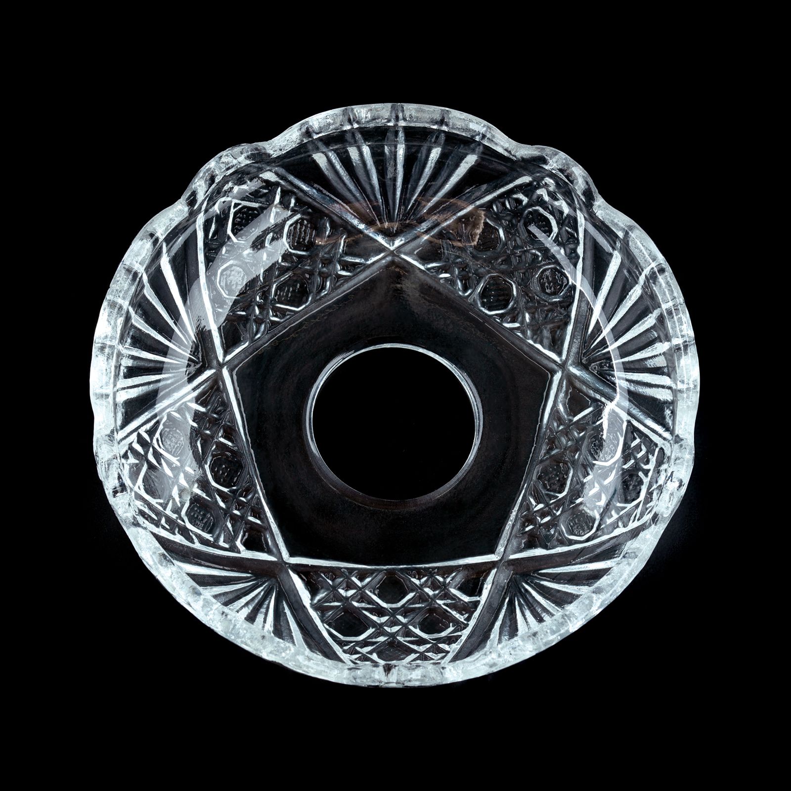 Glastasse 2211 ohne Behang, 5 Seitenlöcher