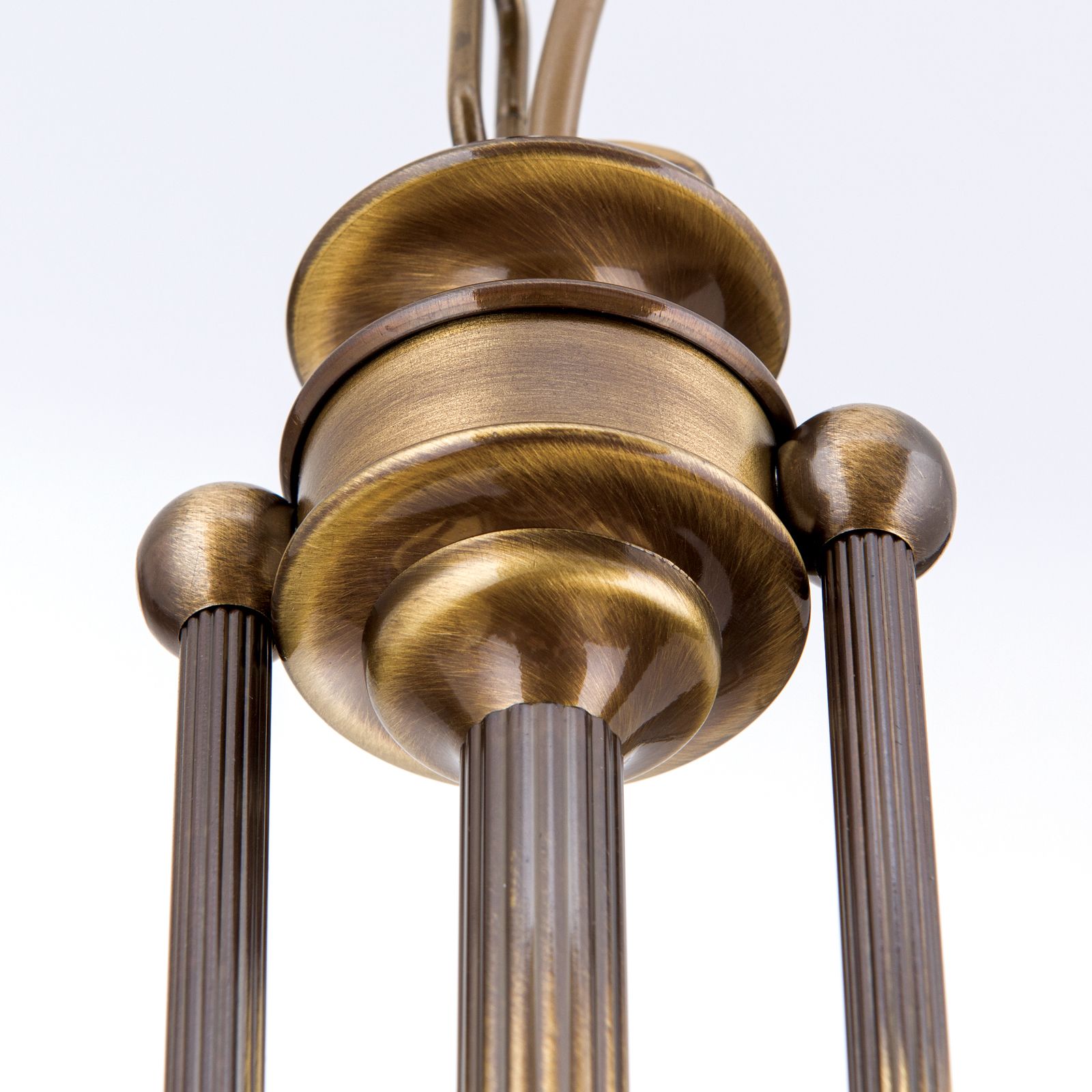 Table Lamp Austrian Old Lamp, 2-lamps, patina, H 55 cm