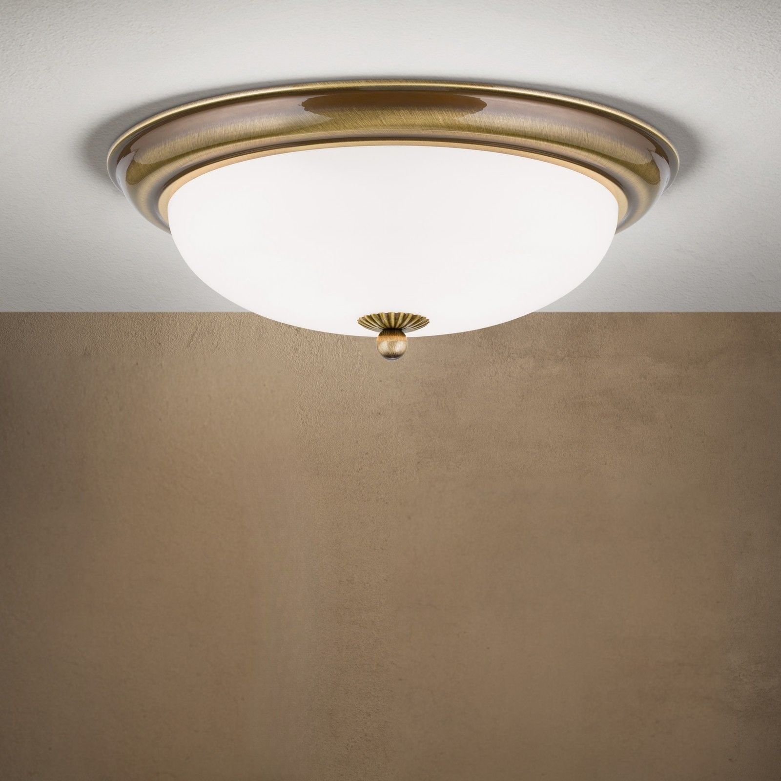 Ceiling light EMPIRE, antique brass finish, dia. 35cm