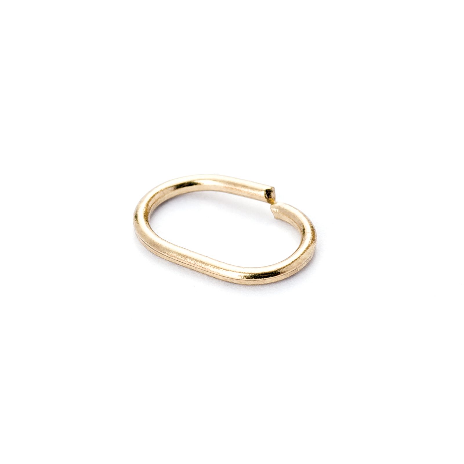 C-Form Ring für Kristallbehang, 16mm, Gold