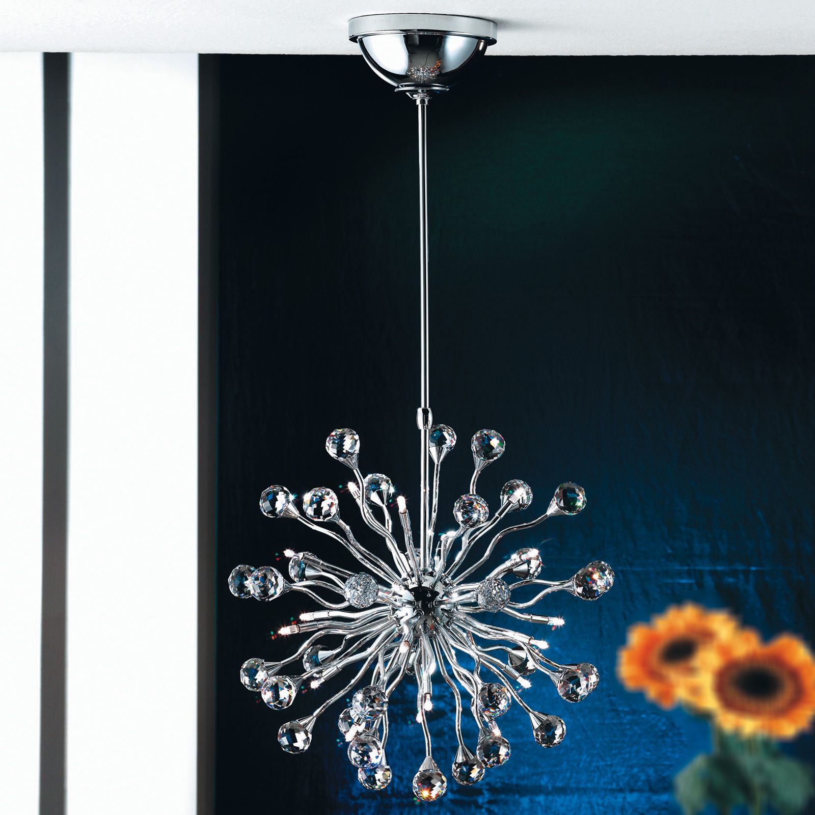 Lustr GALAXY, 18 plamenů, Chrom
