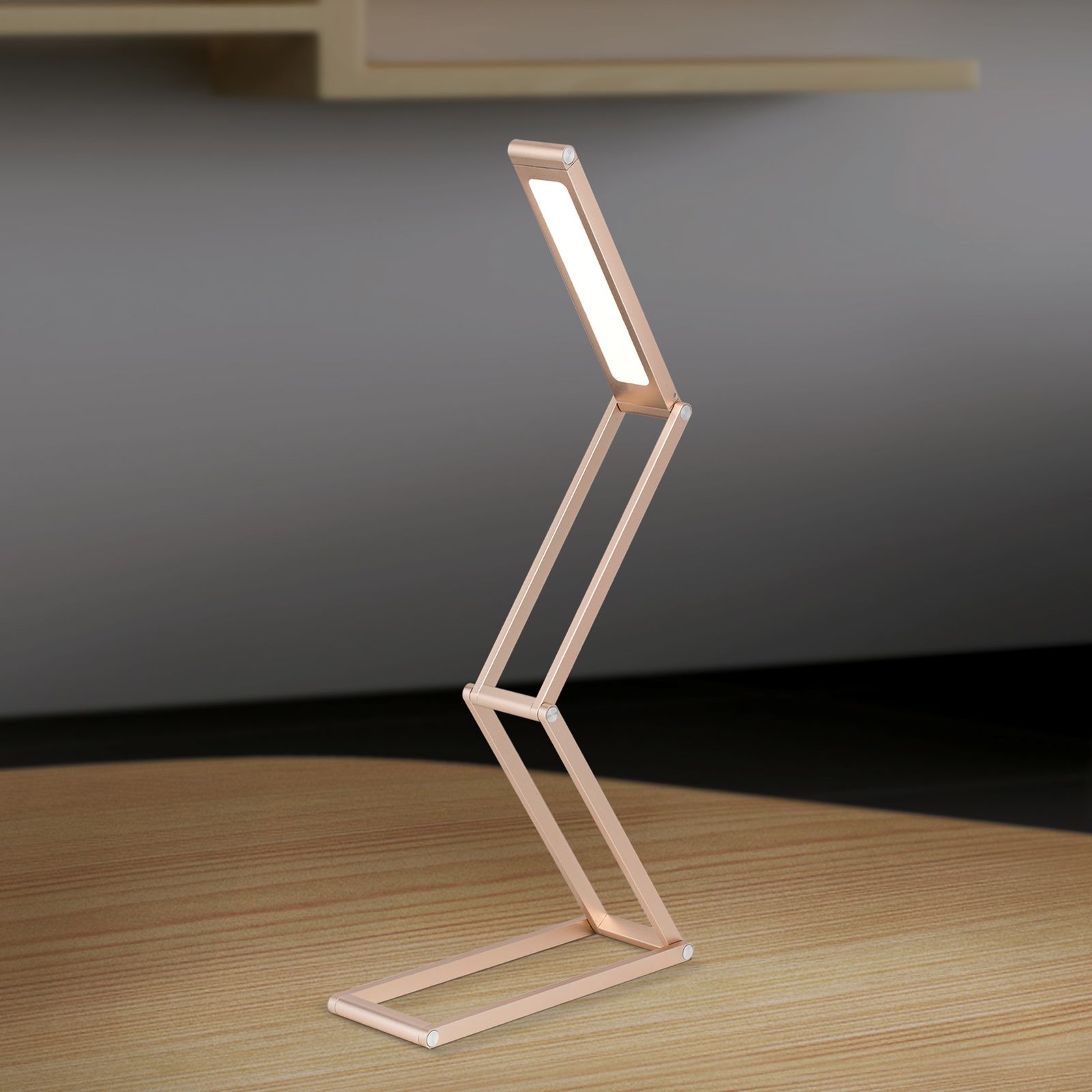 Akumulátorová stolní lampa FALTO, zlatá