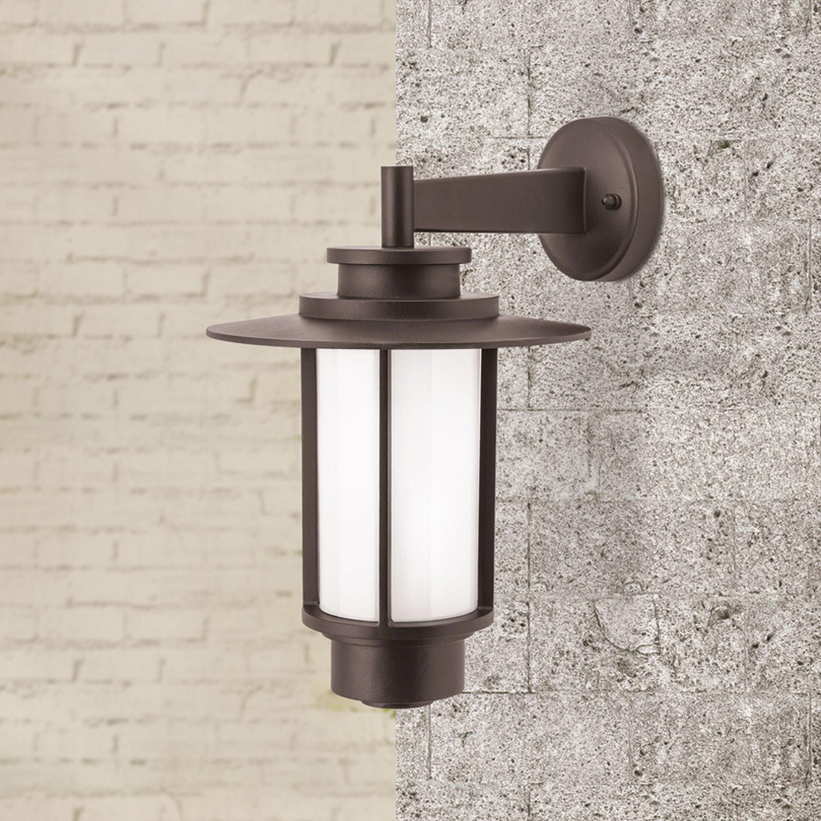 Outdoor light TEIKO, mocha, downwards