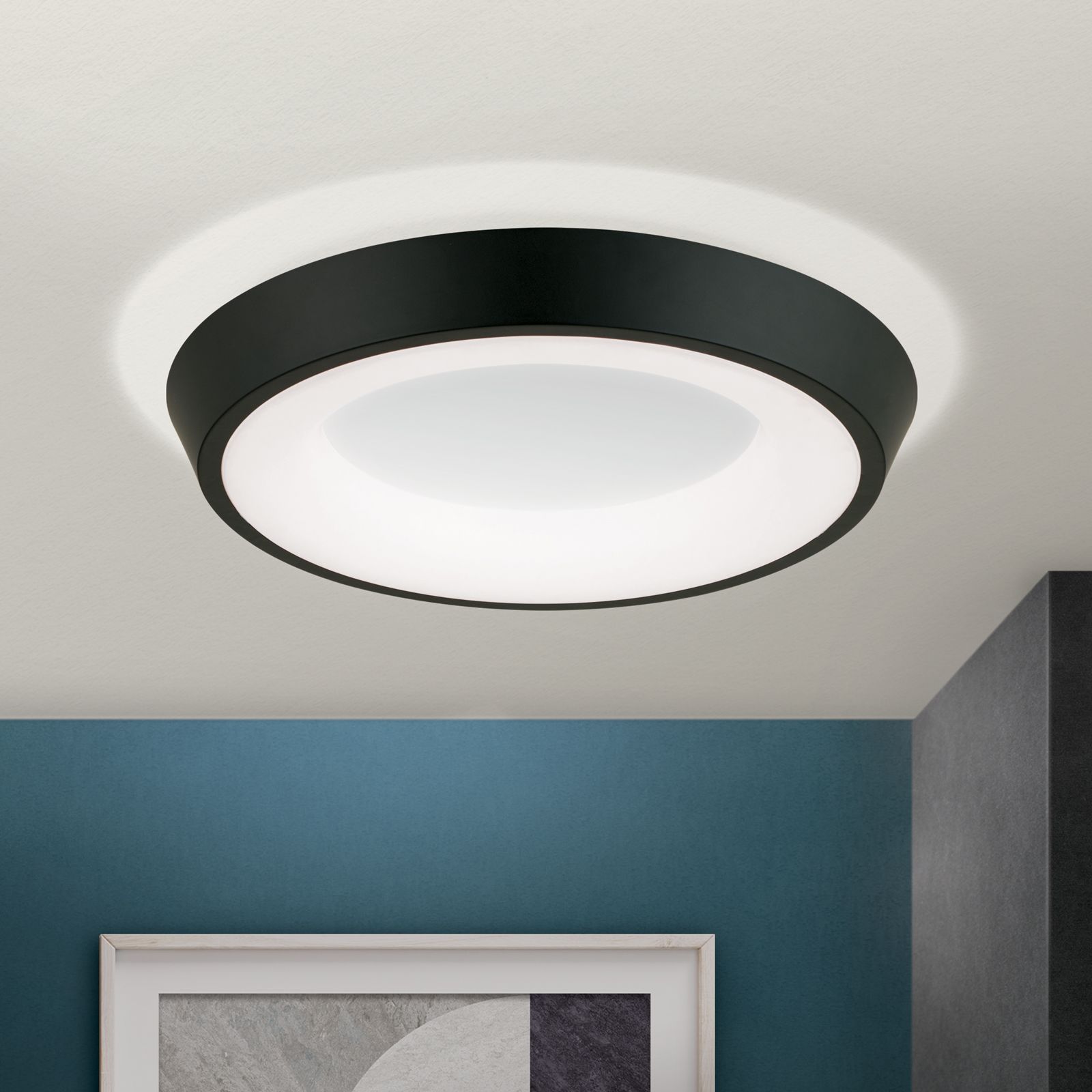 LED ceiling light LOOK, black