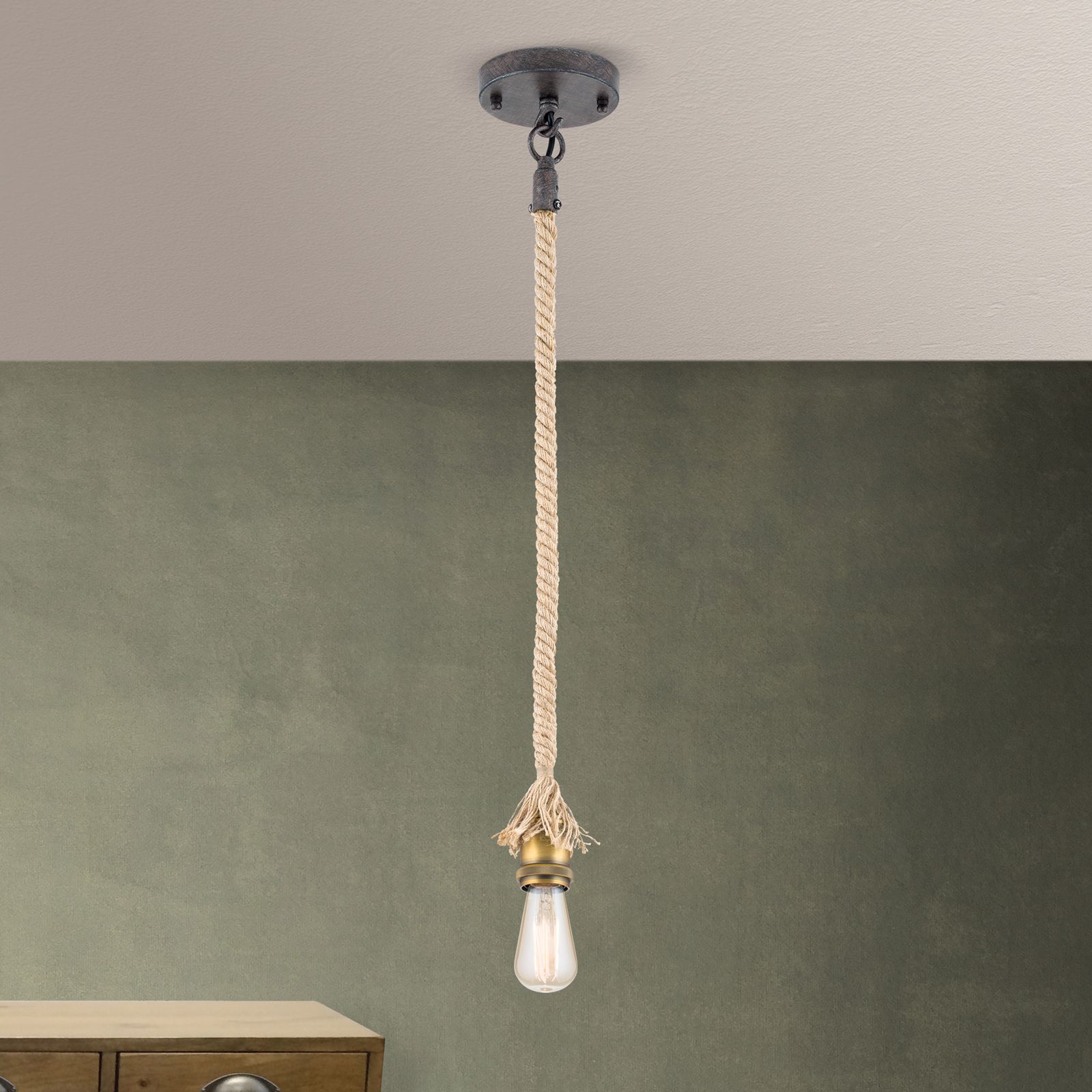 Vintage pendant lamp BASSENA