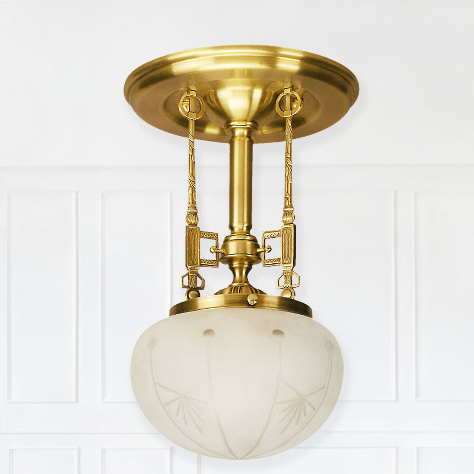 Ceiling chandelier BUDAPEST, 1-flame, bronze