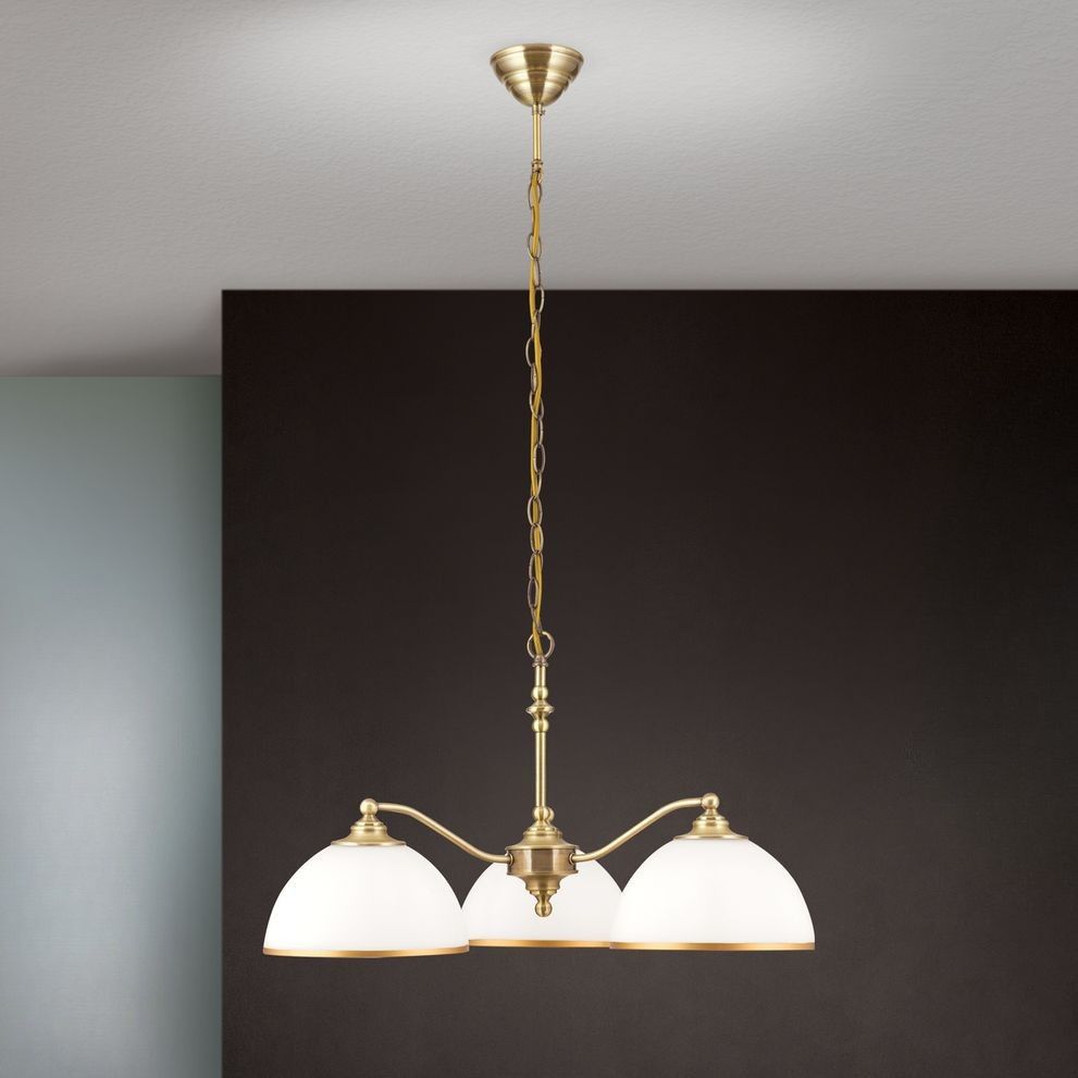 Hängeleuchte OLD LAMP, dreiflammig, Patina