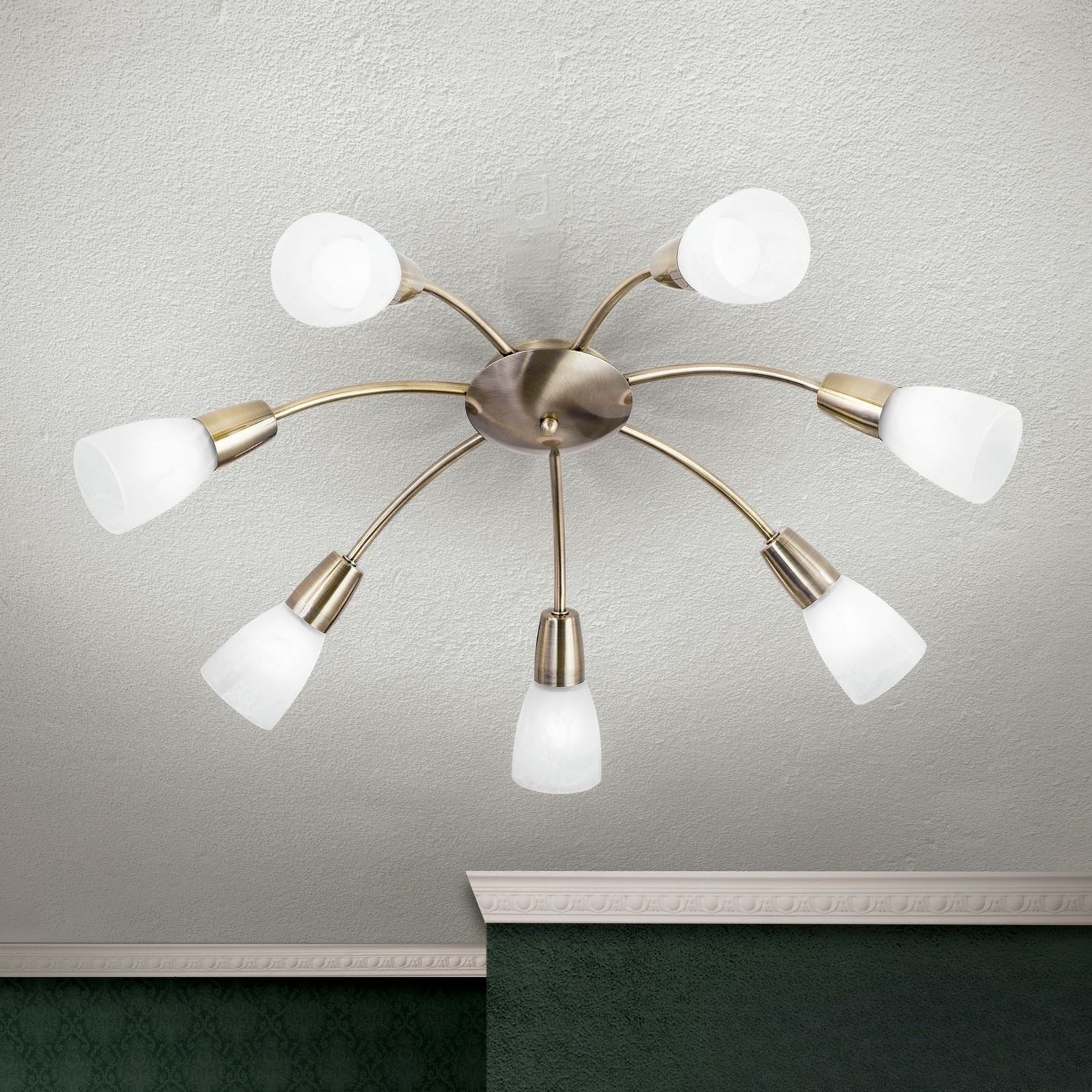 Ceiling Light TULLO, Antique brass finish