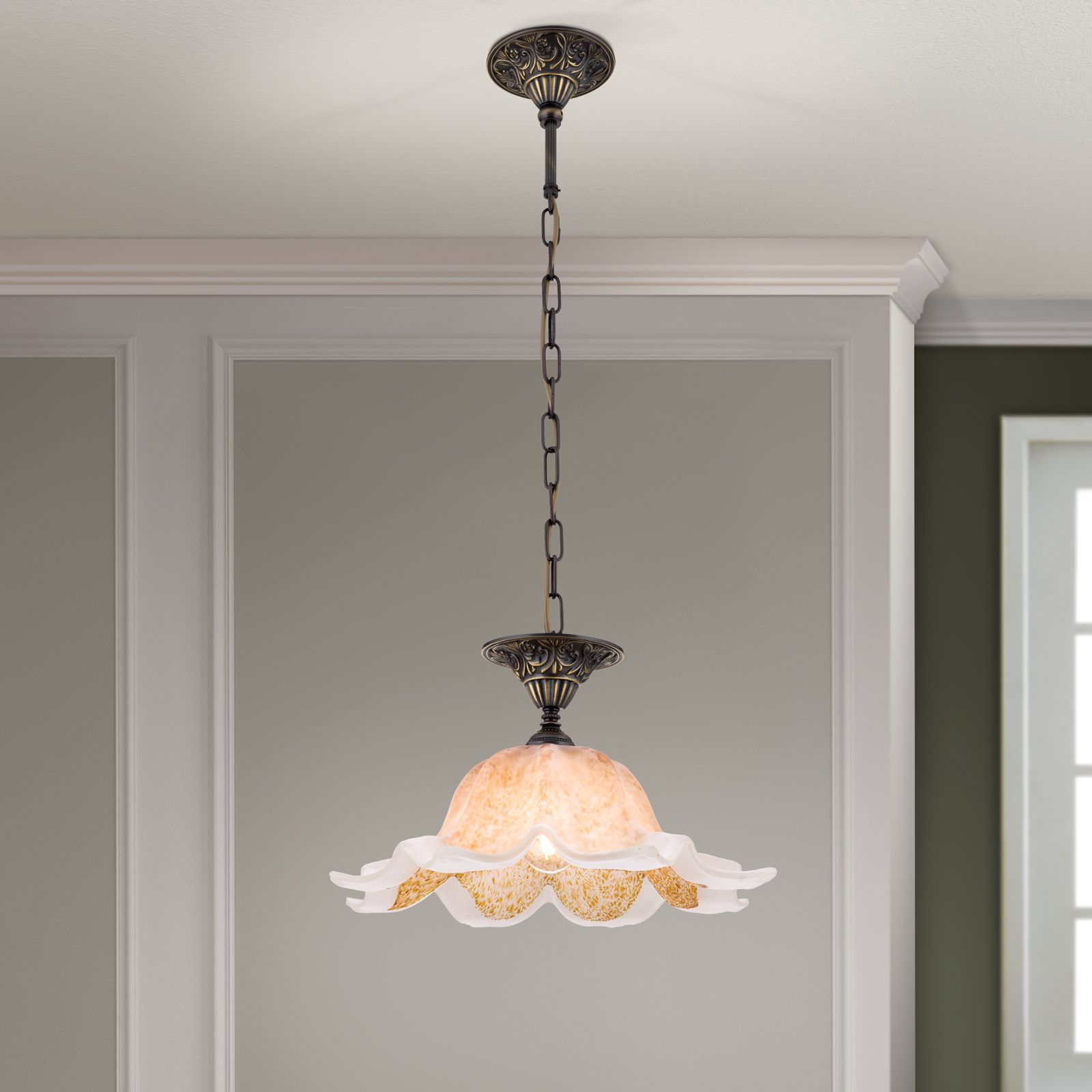 Závěsné svítidlo TOSCA, 1 světlo, stará patina