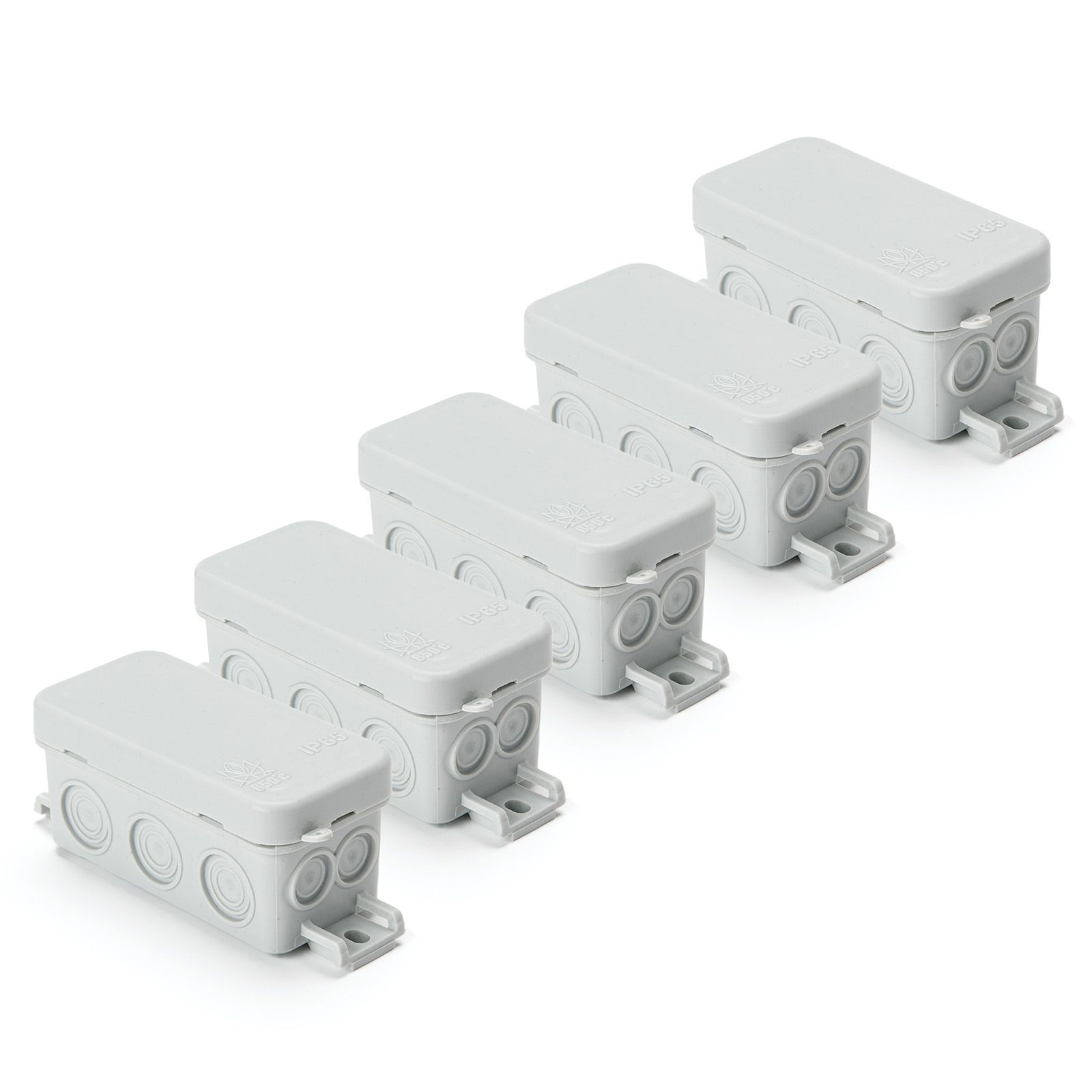 Junction box, 100x40mm, IP65, grey