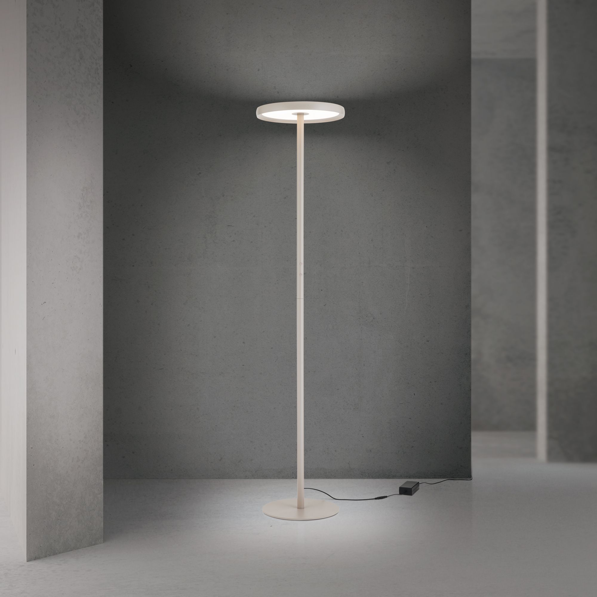 LED floor lamp KANT, khaki
