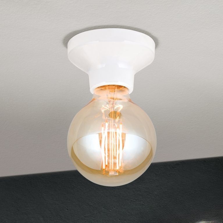 Deckenleuchte FROST, Weiß, Keramik