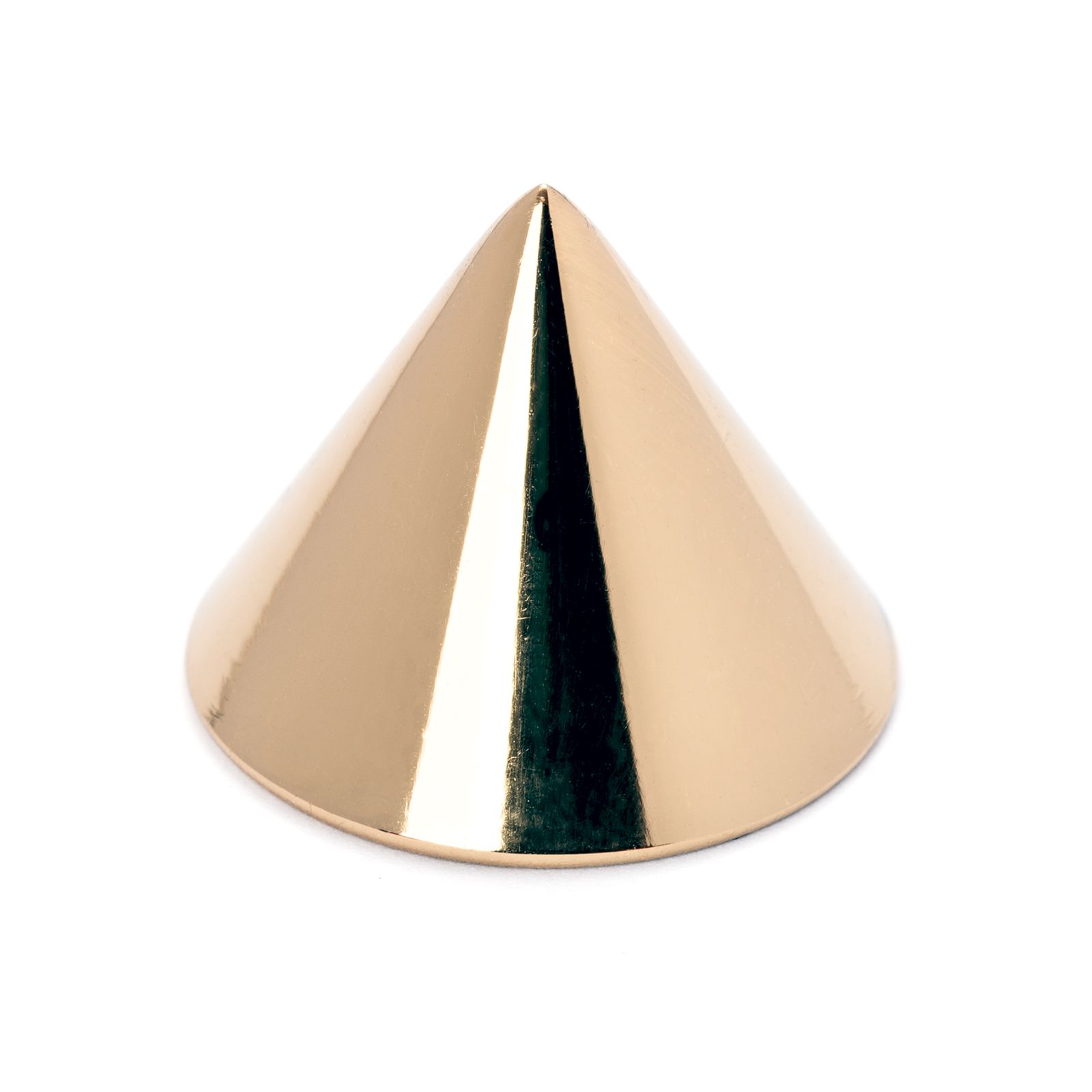 Cone button, thread M10x1, gold