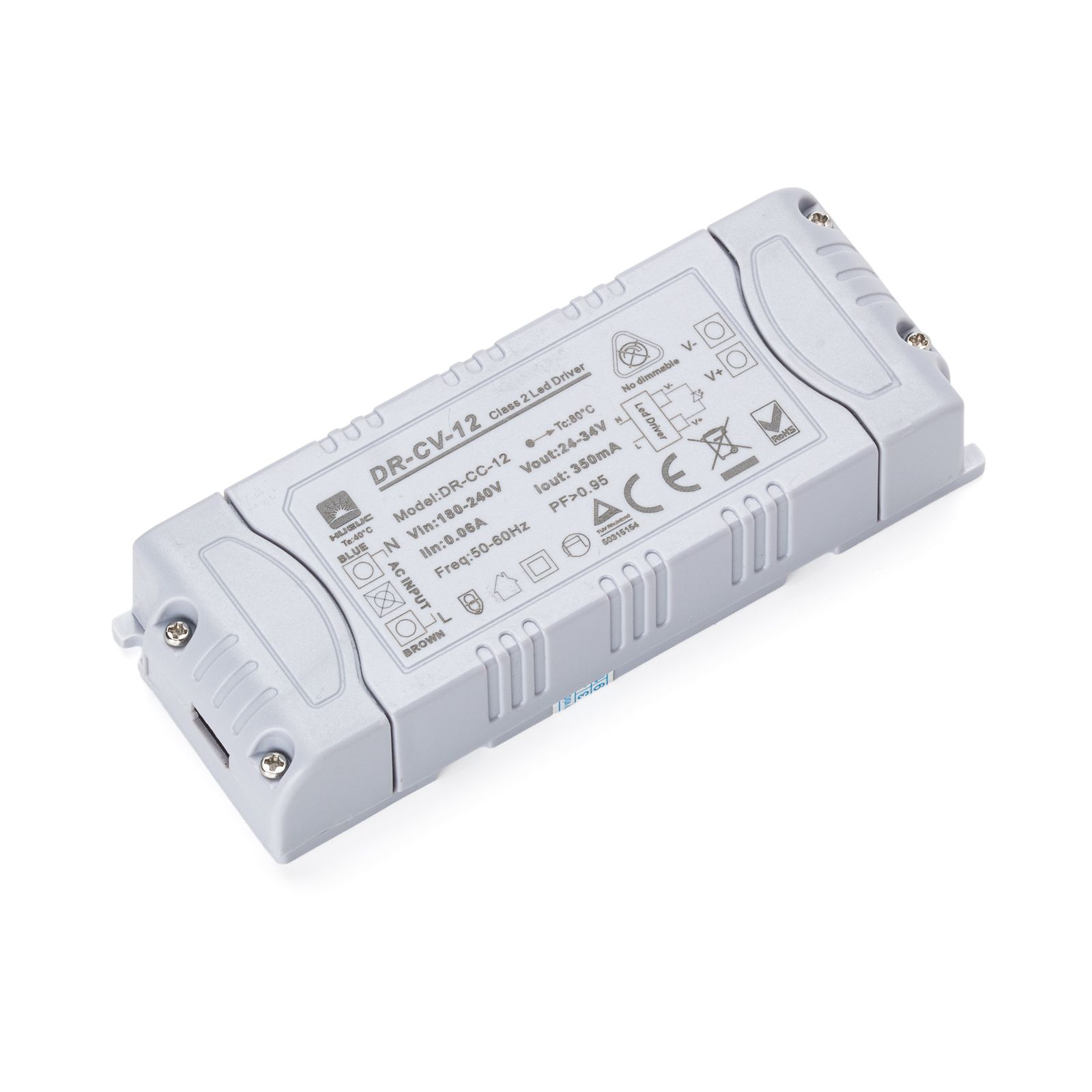 Driver 12mk Huarui Model: DR-CC-12, 350mA, 12W, nicht dimmbar