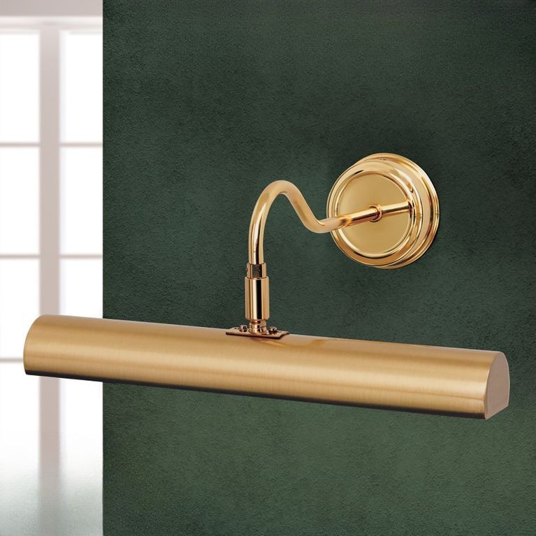 BILDERLEUCHTE, 2-flammig, Messing-matt