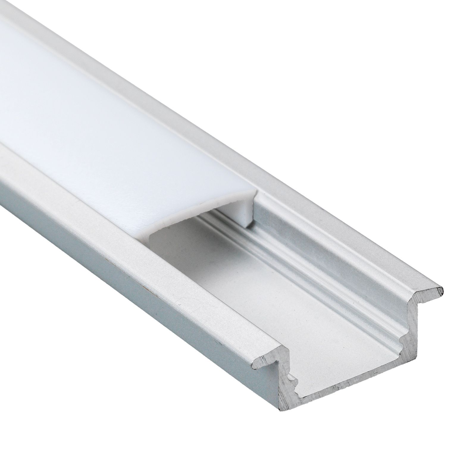 Aluminium-Profil für LED-Strips, Opal matt, 1 m