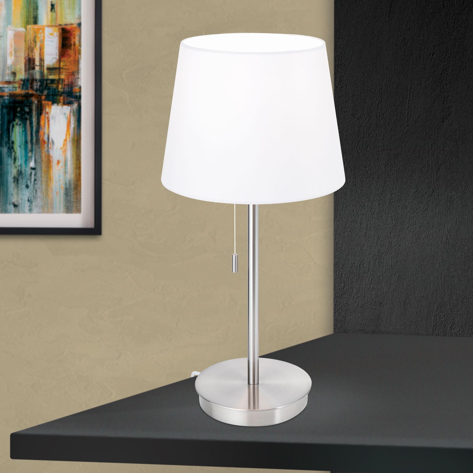 Tischlampe LUDWIG, Satin