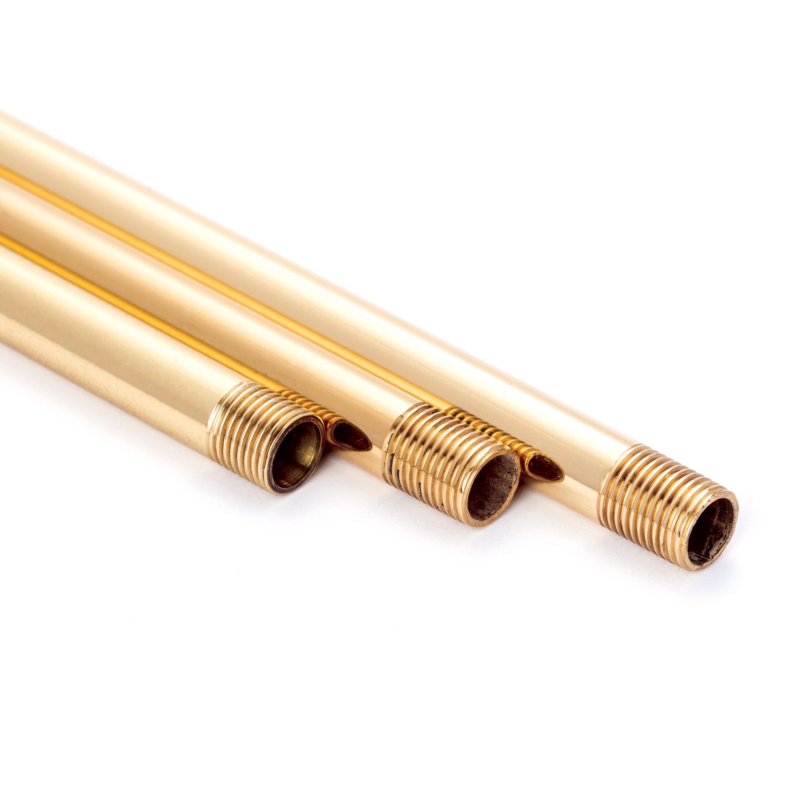 Pipe rod, thread M10x1, 40 cm, brass