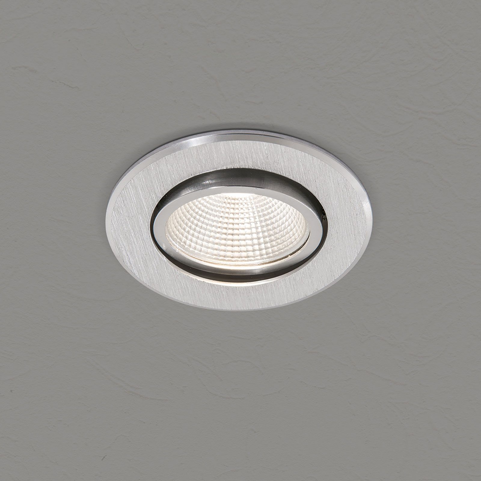 LED recessed spotlight LUPO, satinated, round, 11cm